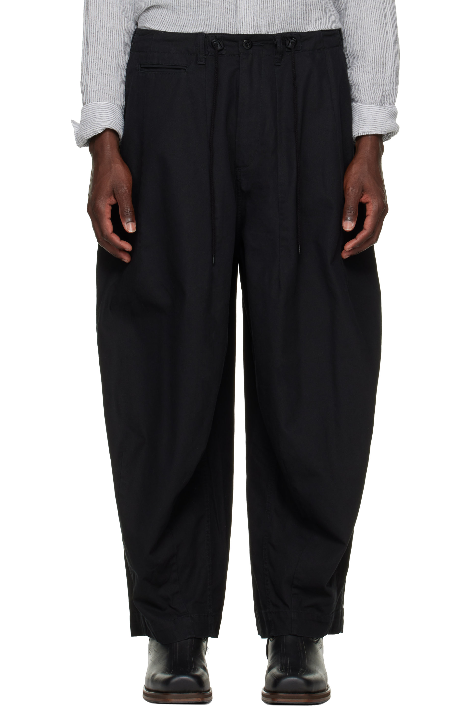 NEEDLES - Black H.D. Military Trousers