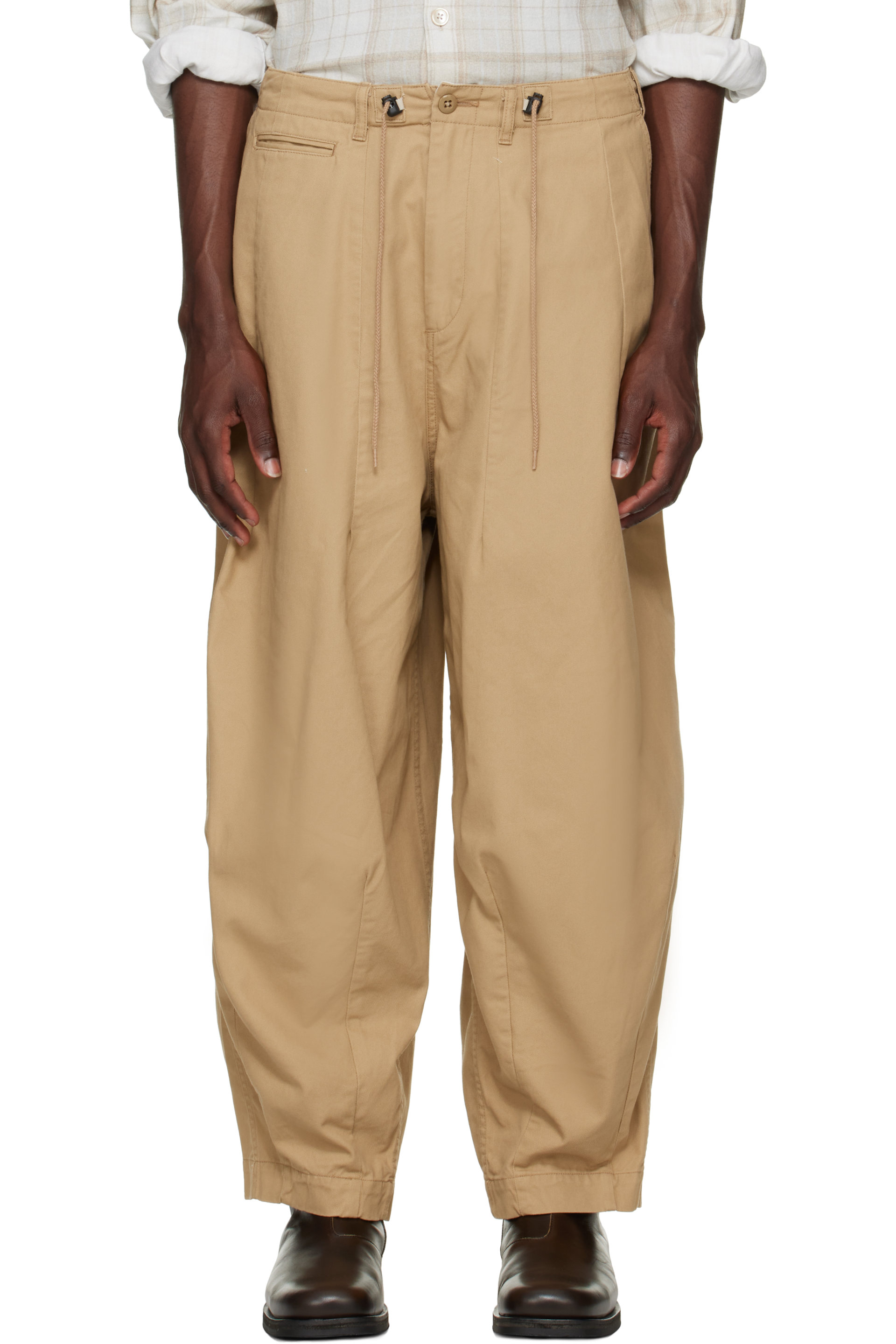 NEEDLES - Khaki H.D. Military Trousers