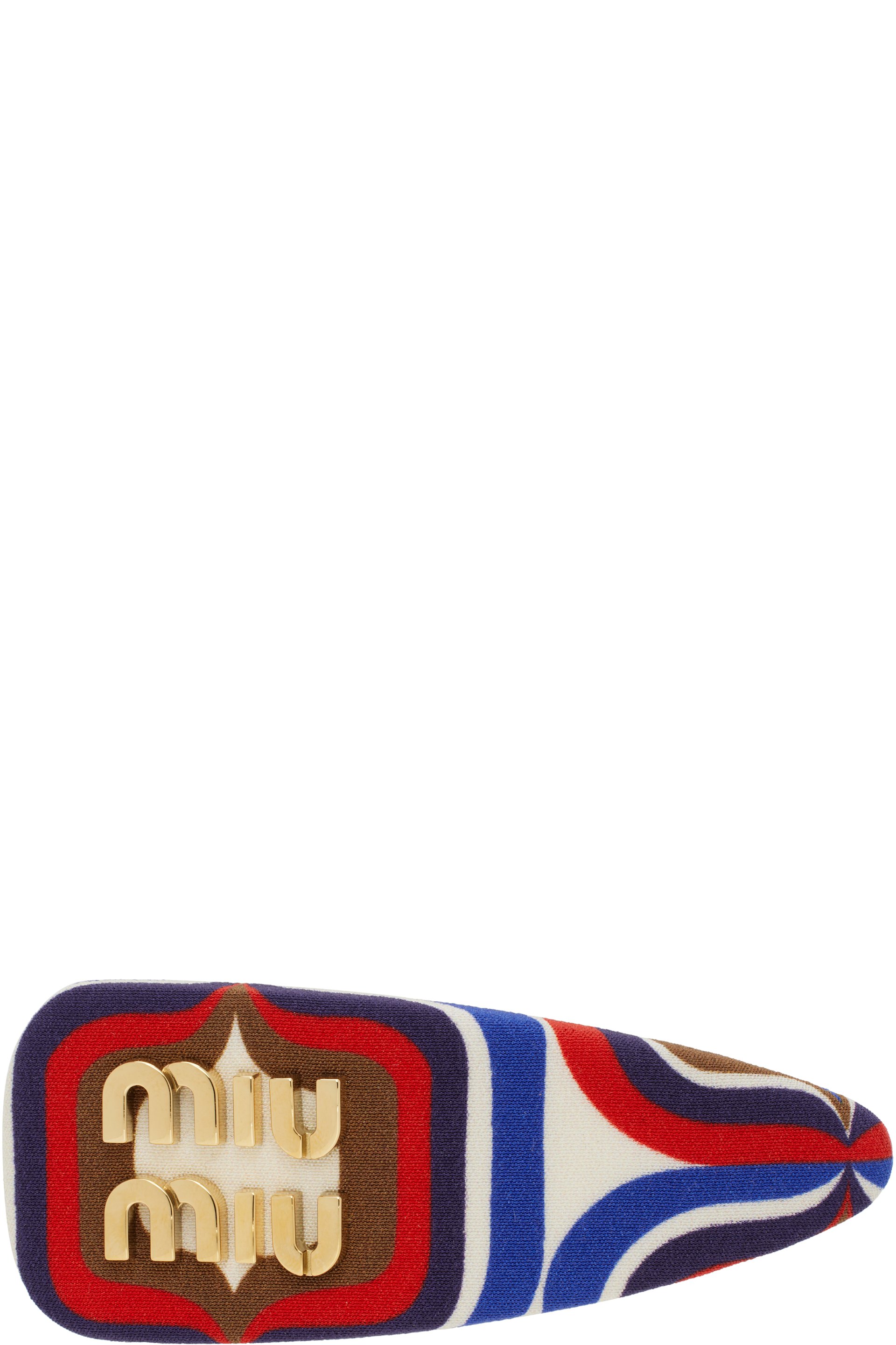 Miu Miu - Barrette multicolore en faille