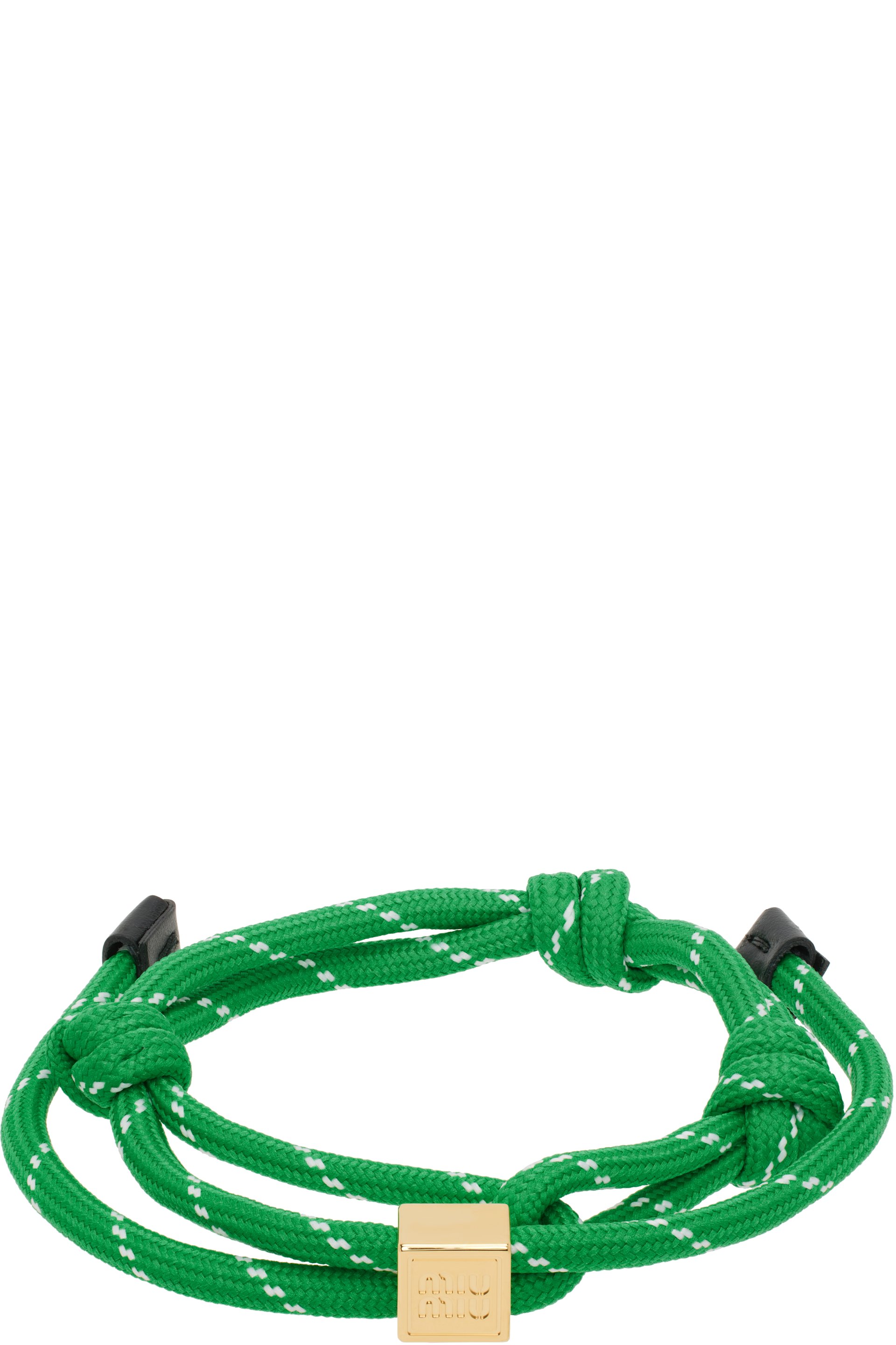 Miu Miu - Bracelet vert en corde