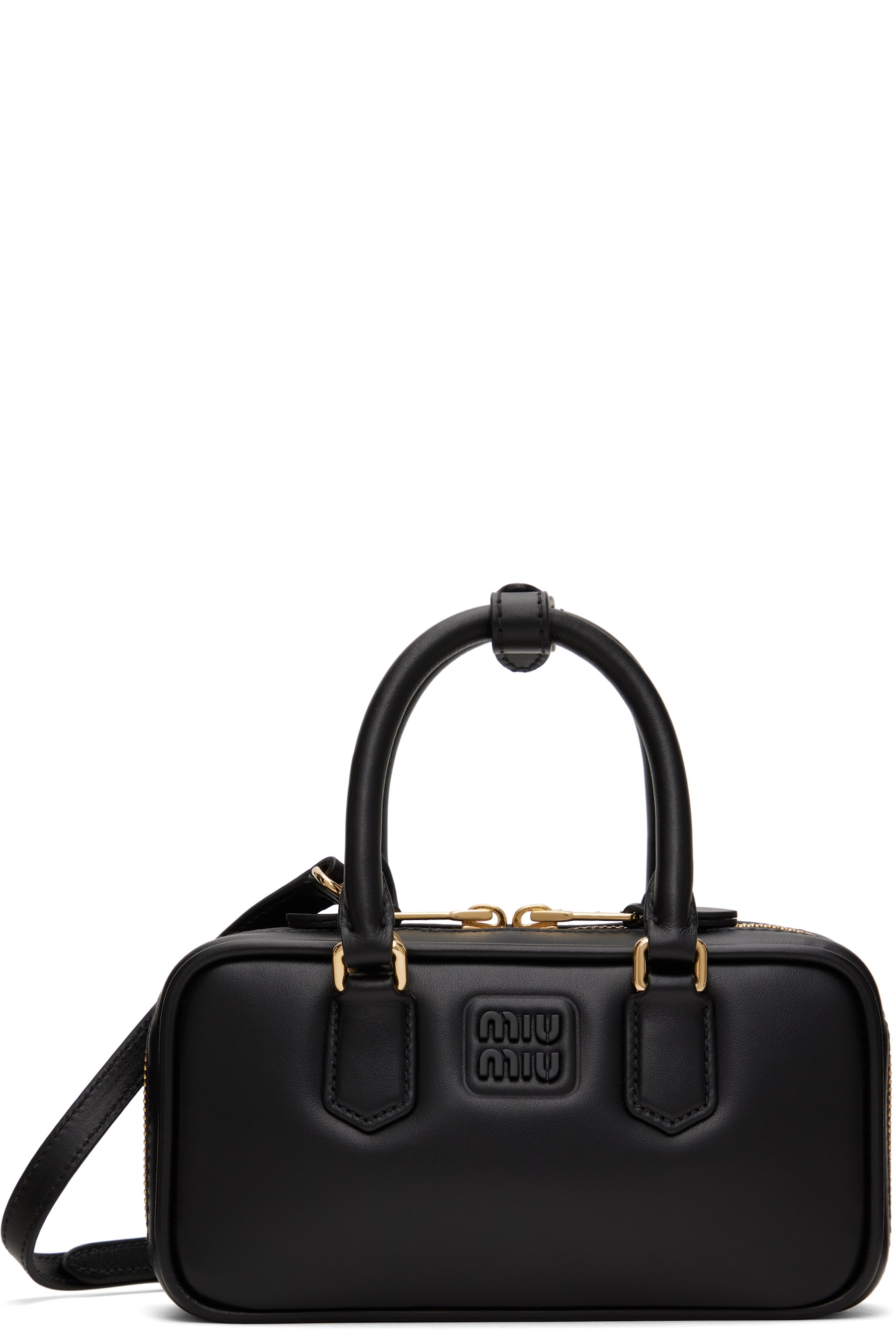 Miu Miu - Mini sac Arcadie noir en cuir