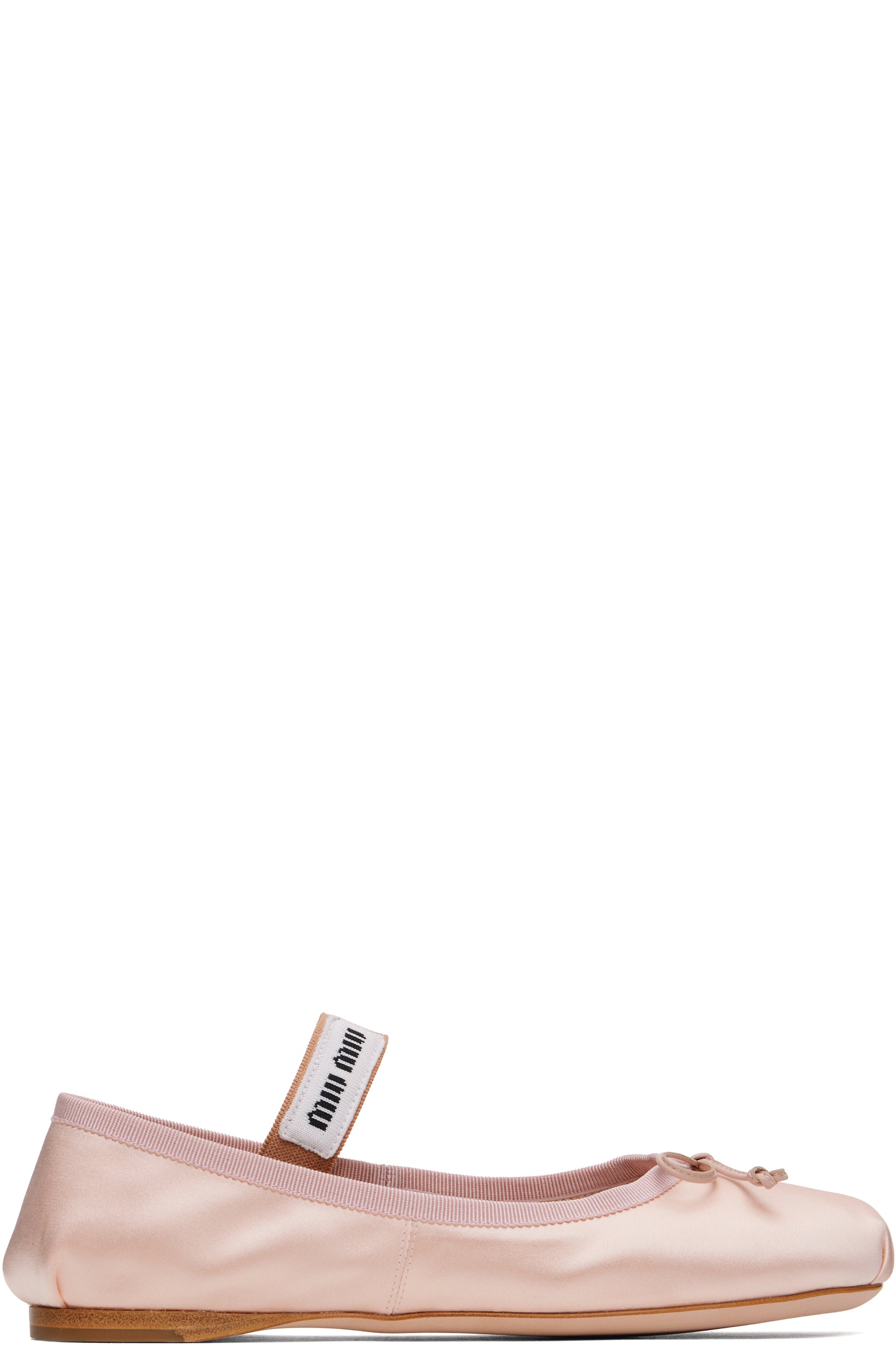 Miu Miu - Ballerines roses en satin