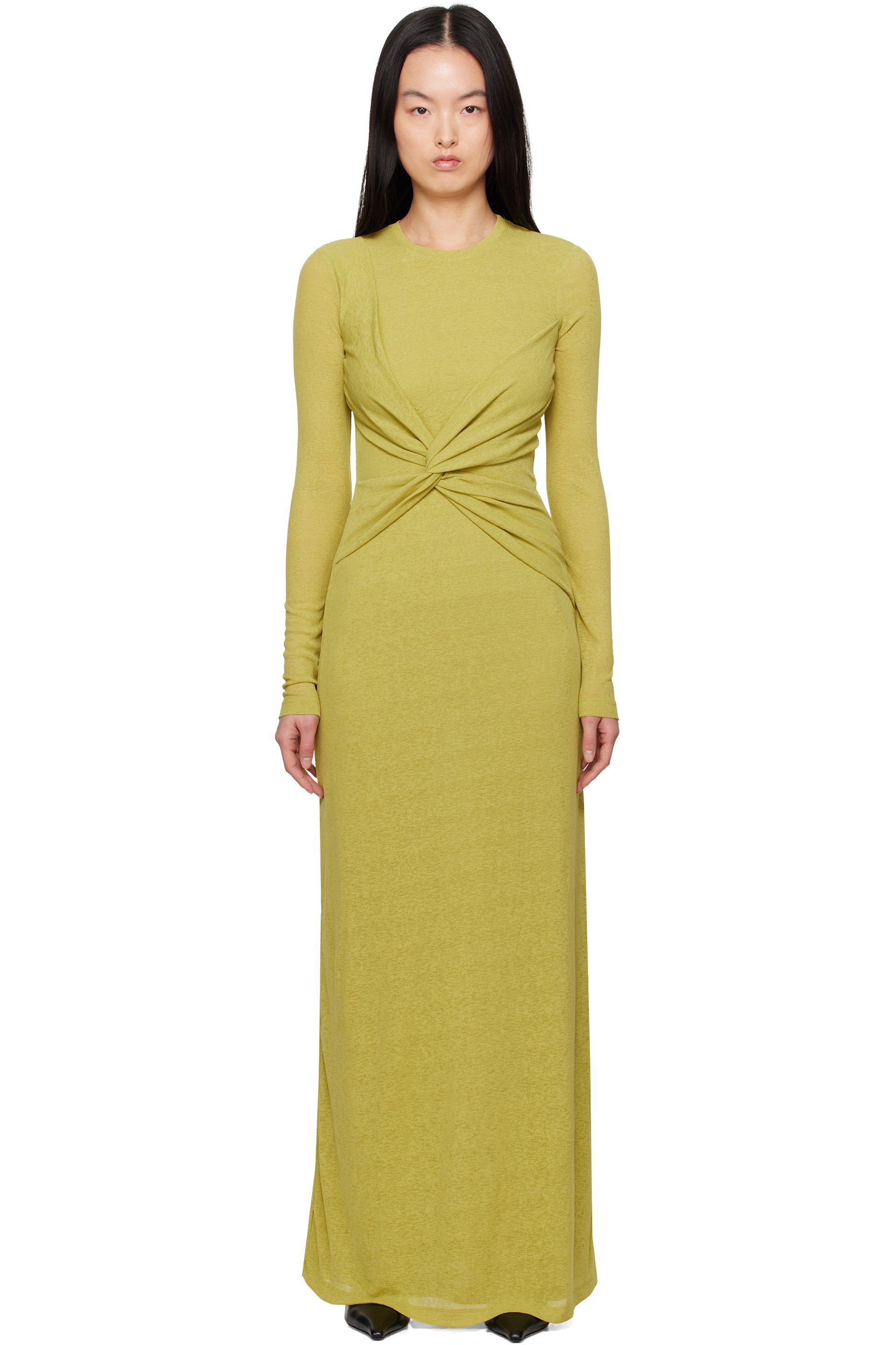 Nanushka - Robe longue Rozal vert