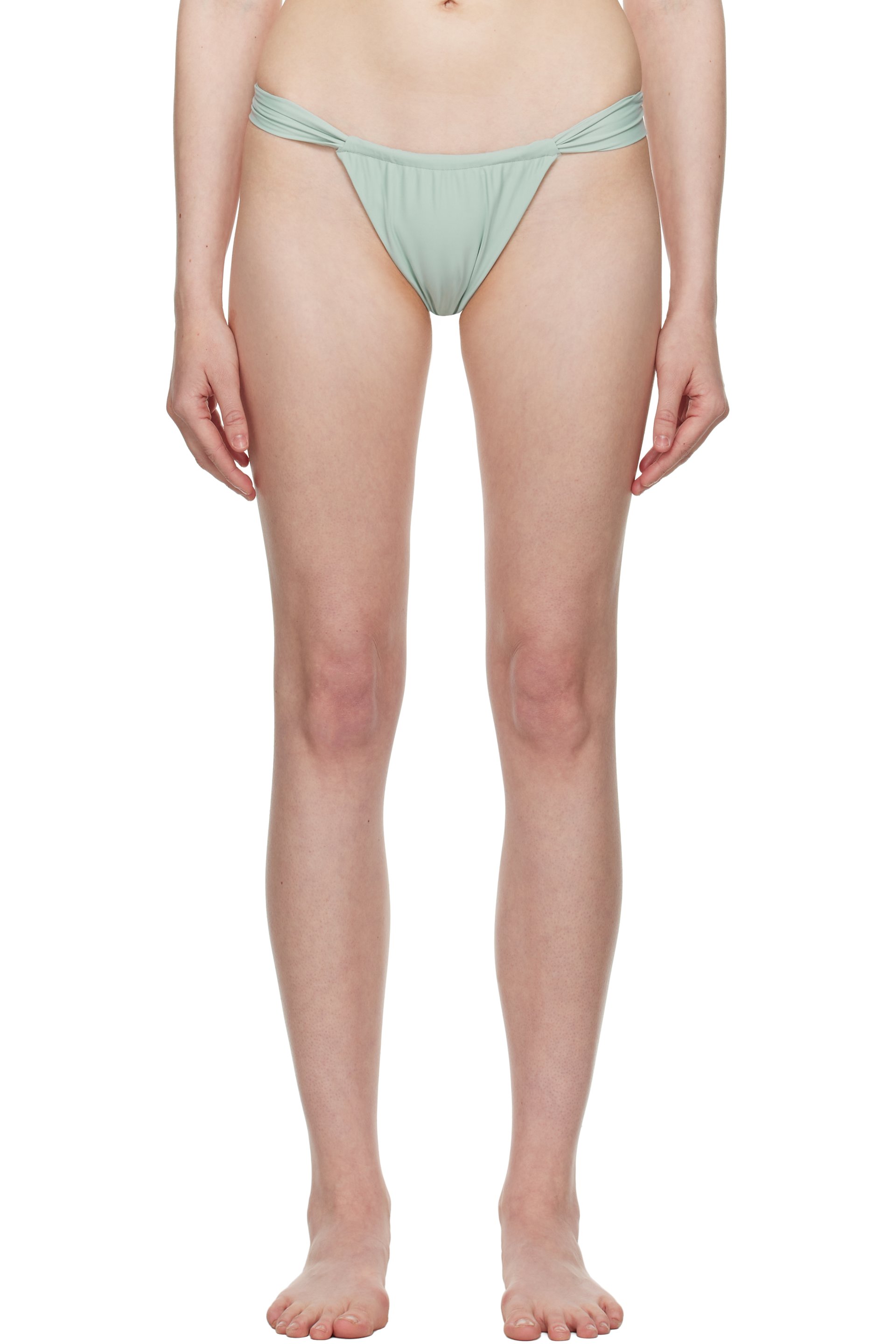 BELLE ANNA - Culotte de bikini de style tanga verte