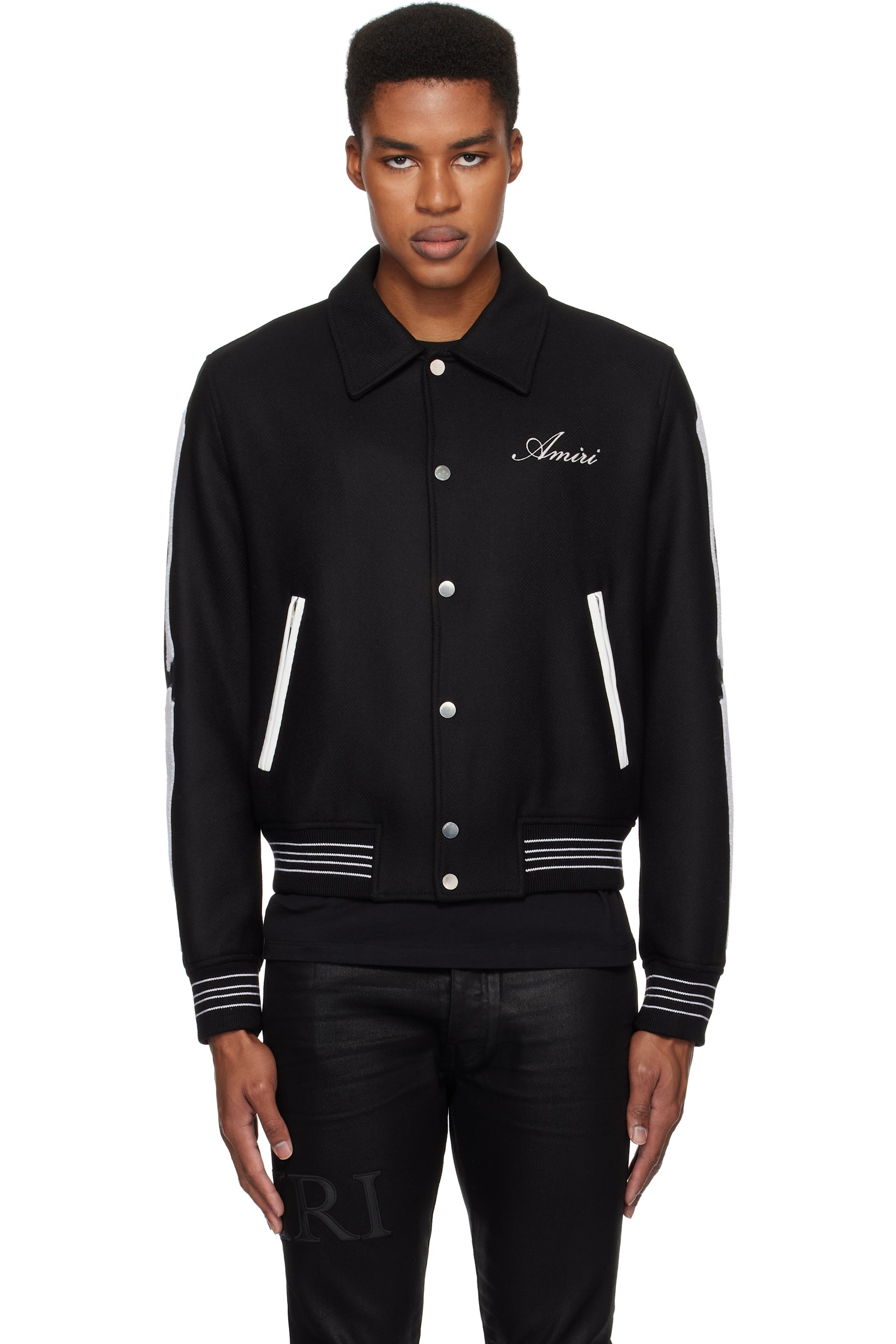 AMIRI - Black Bones Bomber Jacket