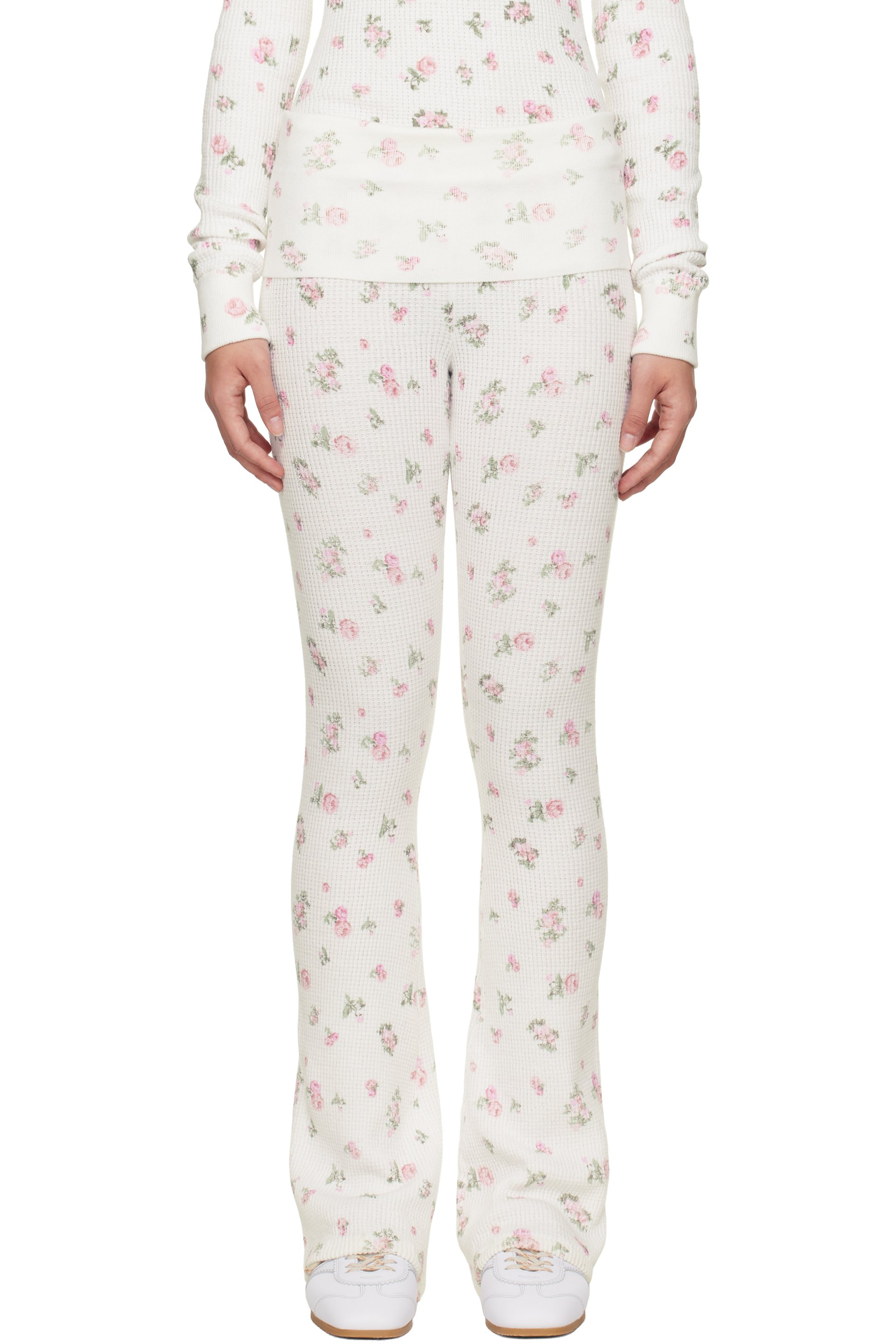 GUIZIO - Pantalon de détente évasé isotherme blanc