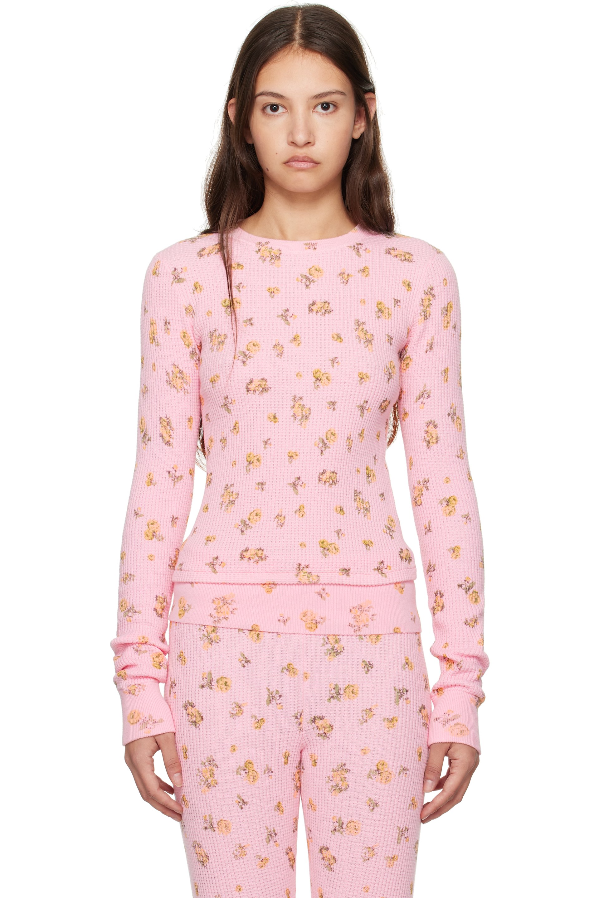 GUIZIO - T-shirt à manches longues isotherme rose