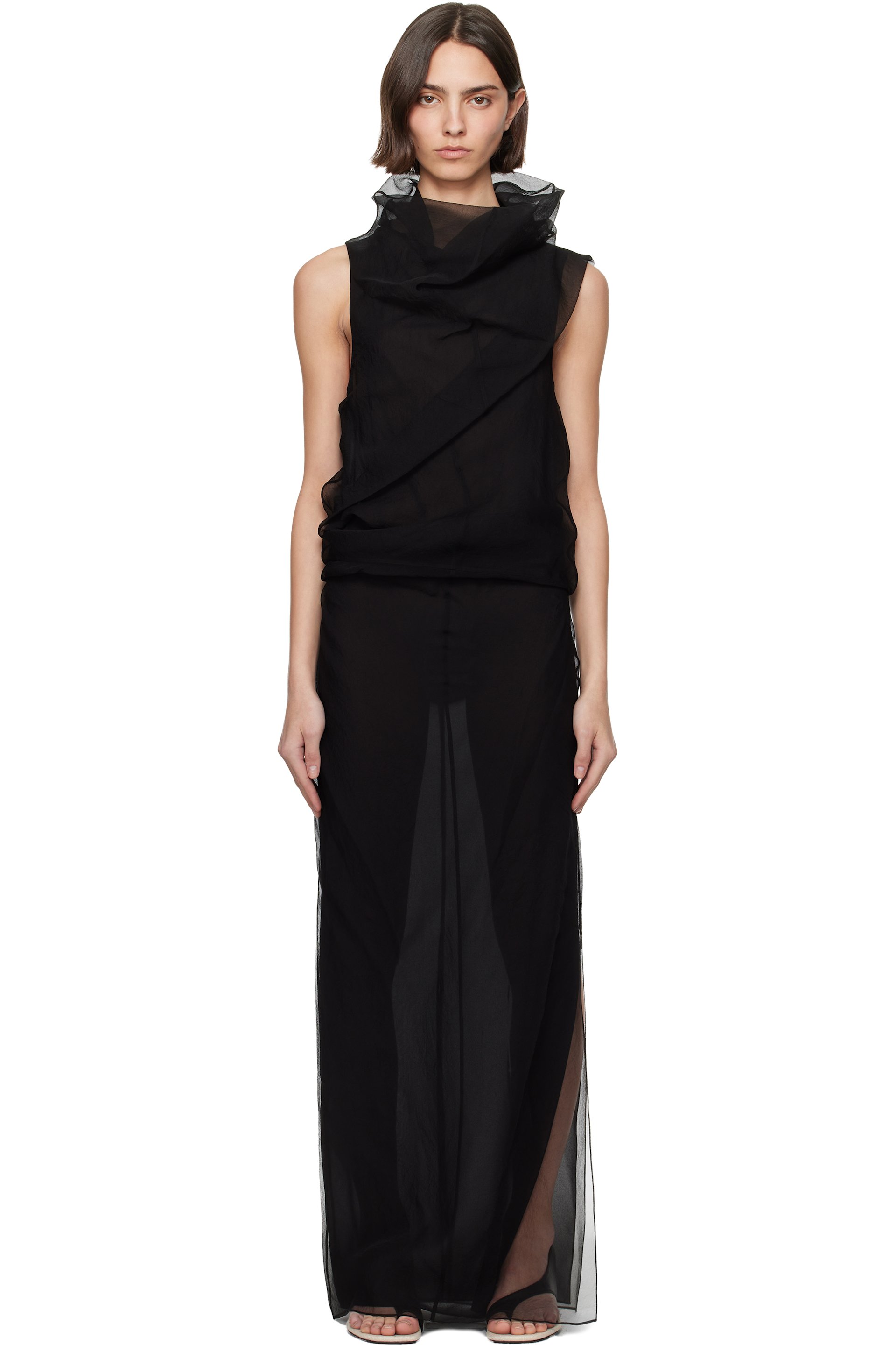 KHAITE - Robe longue Jeanty noire