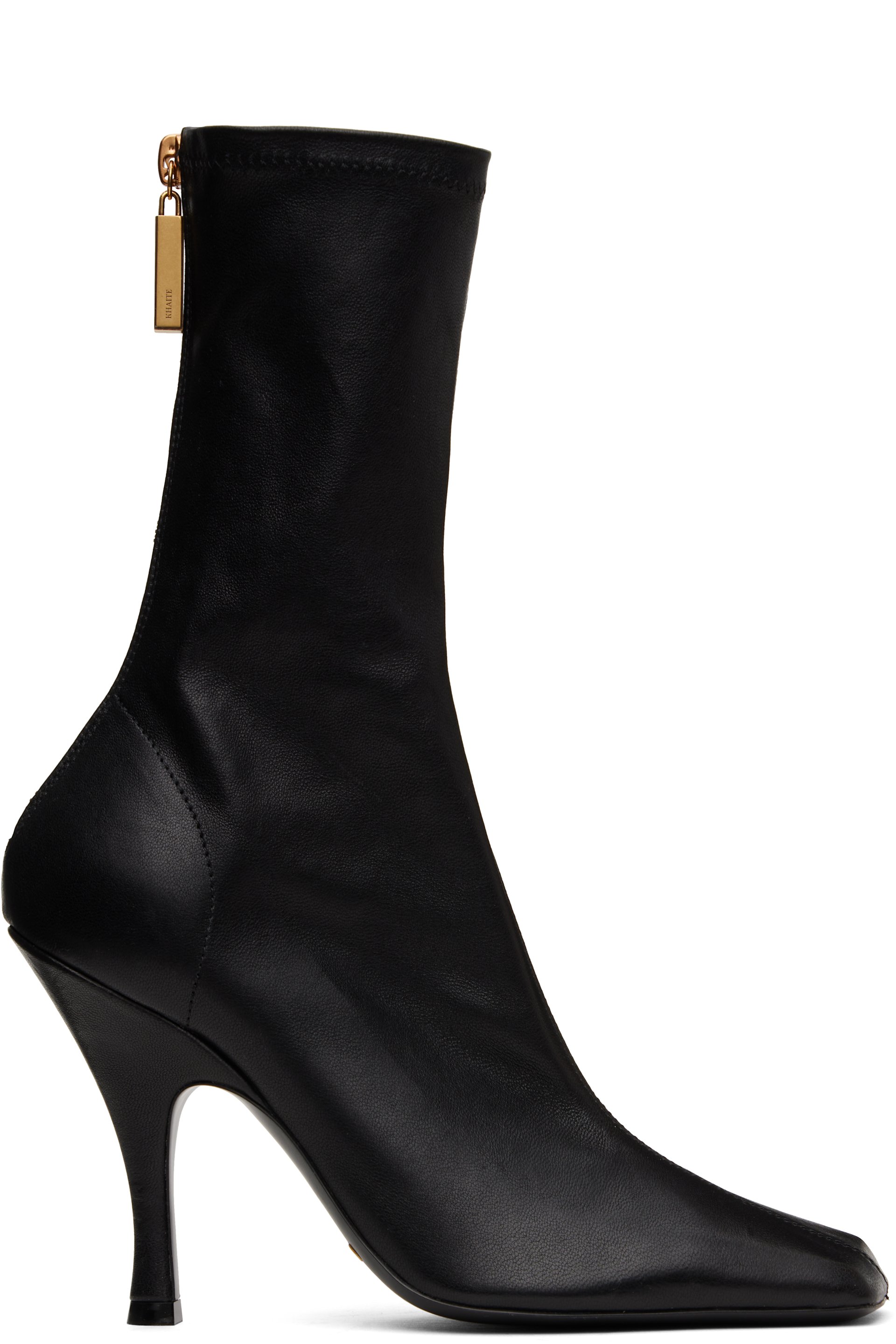 KHAITE - Bottes hauteur mi-mollet Eva noires