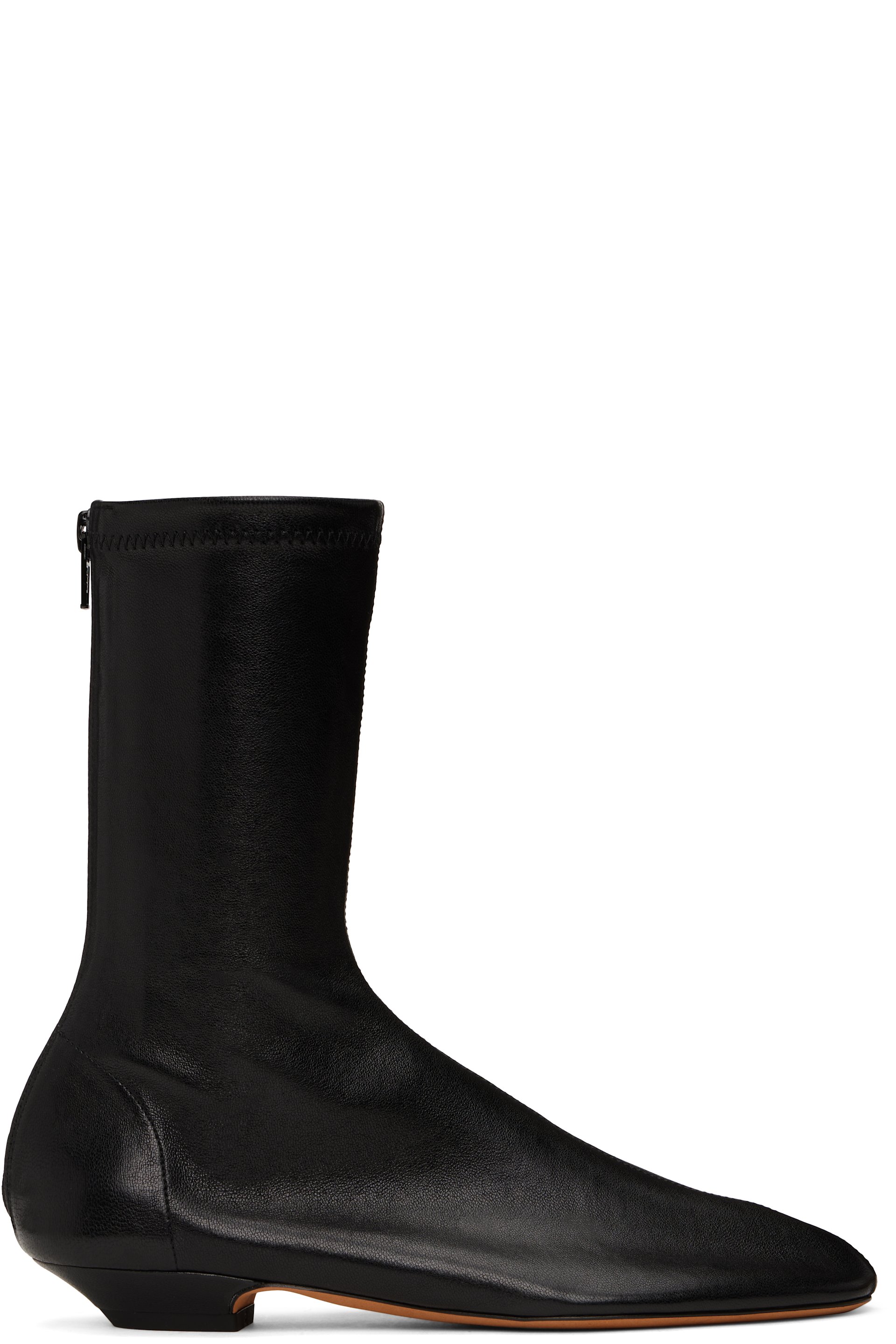 KHAITE - Bottines Apollo noires à petit talon