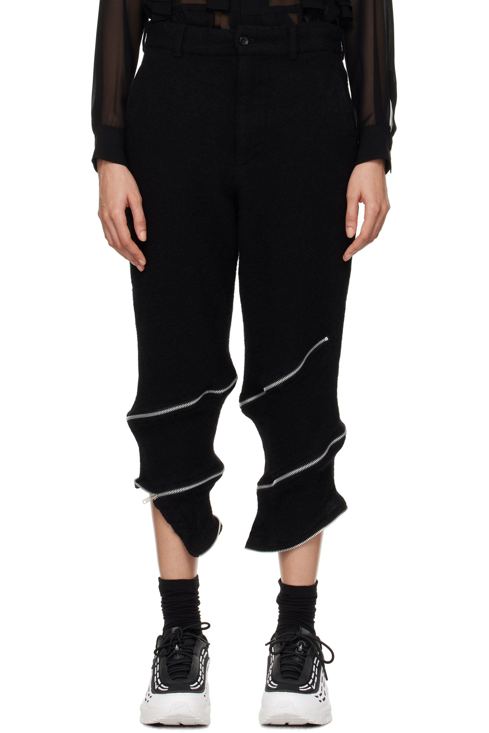 Black Comme des Garçons - Pantalon noir en sergé