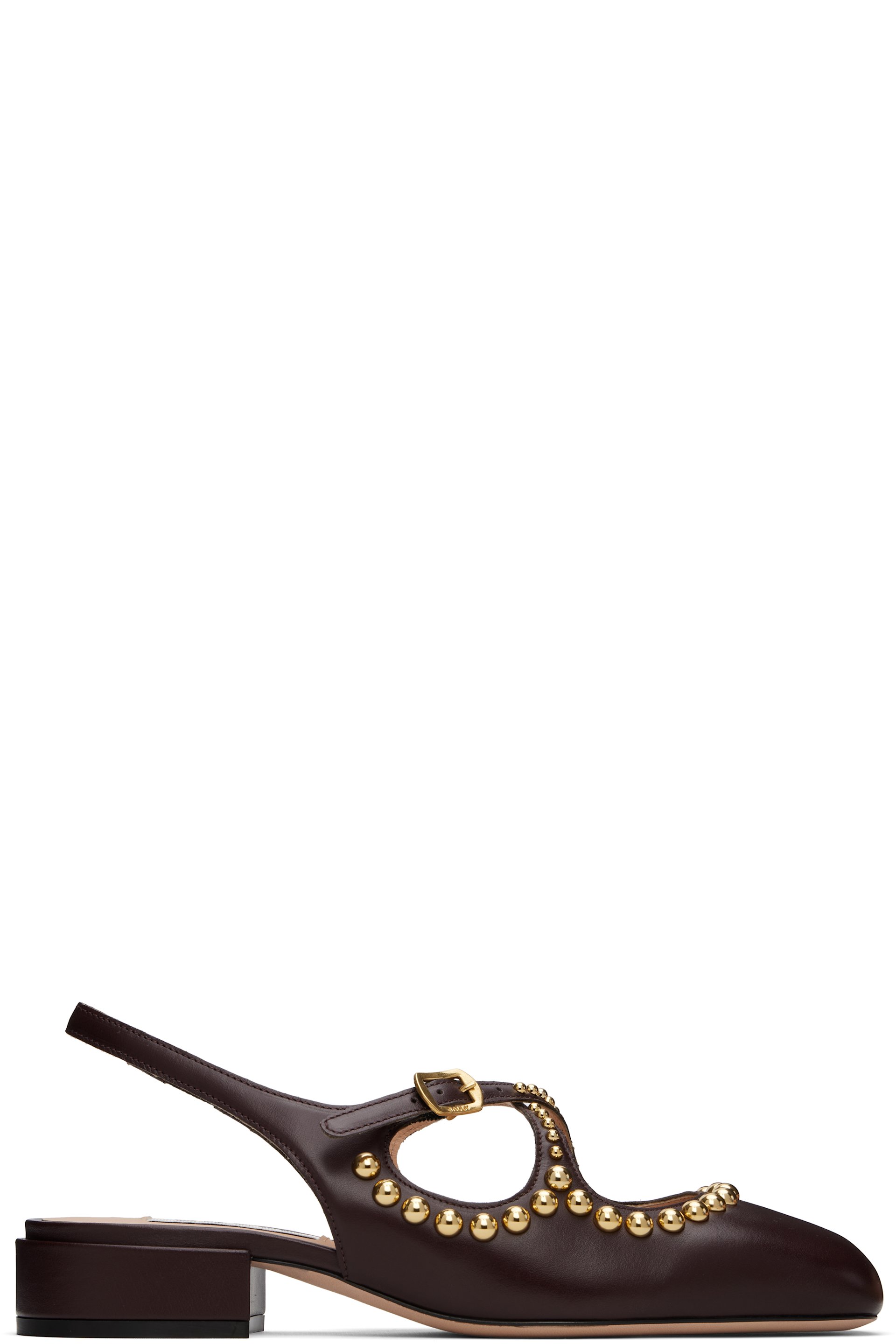 Bally - Brown Ballyrina Slingback Heels