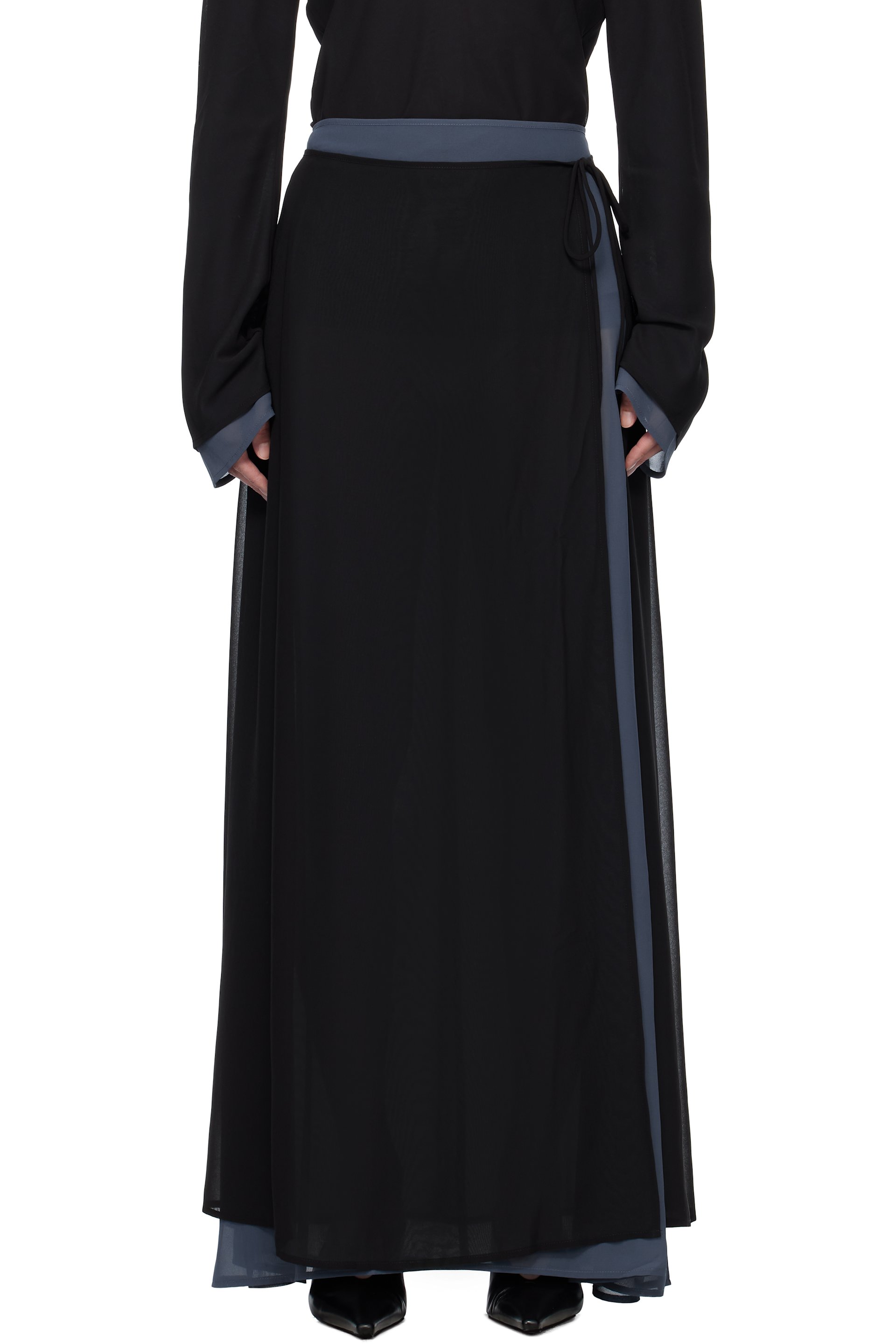 Holzweiler - Black & Blue Leika Maxi Skirt