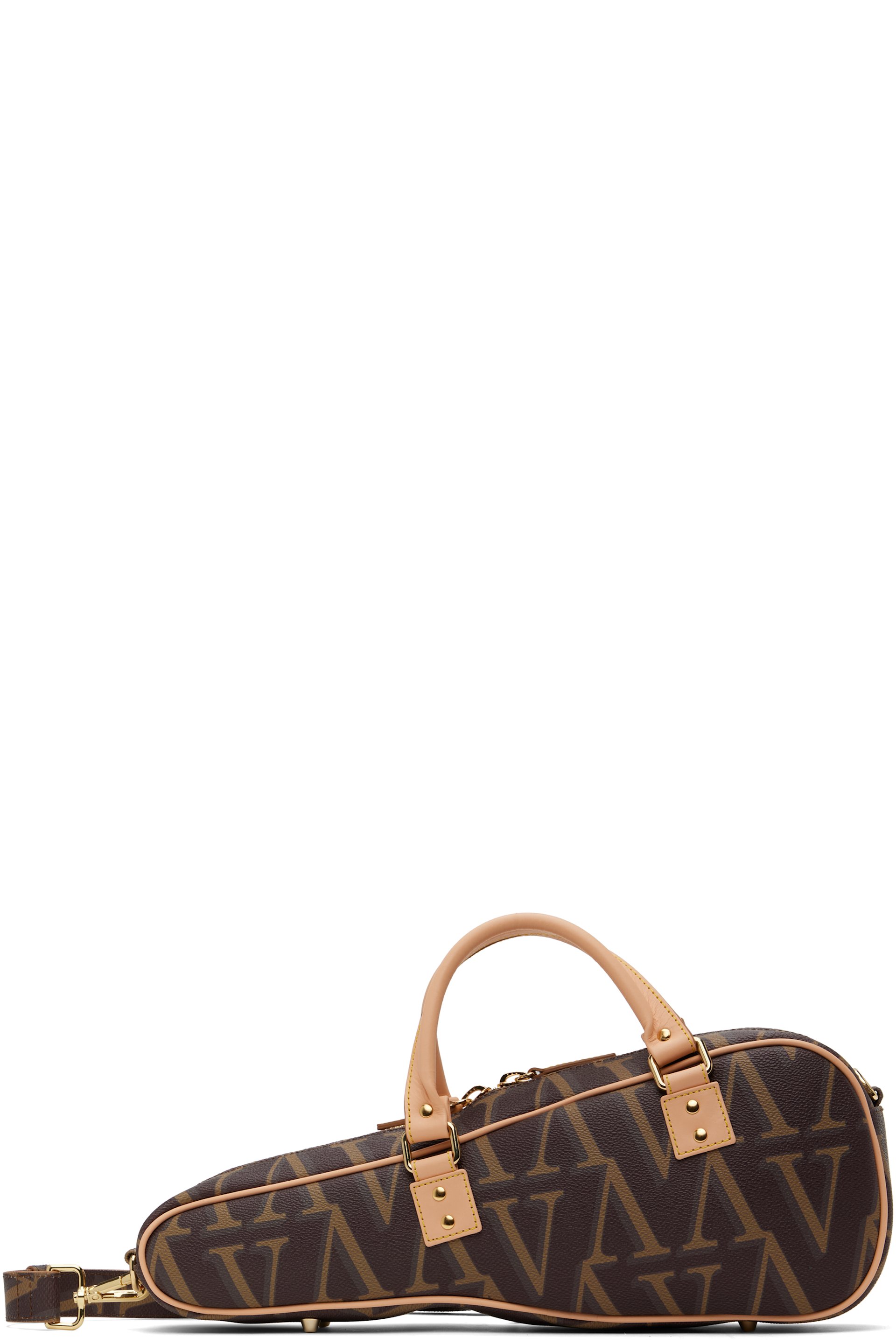VAQUERA - Sac pour violon brun à monogrammes