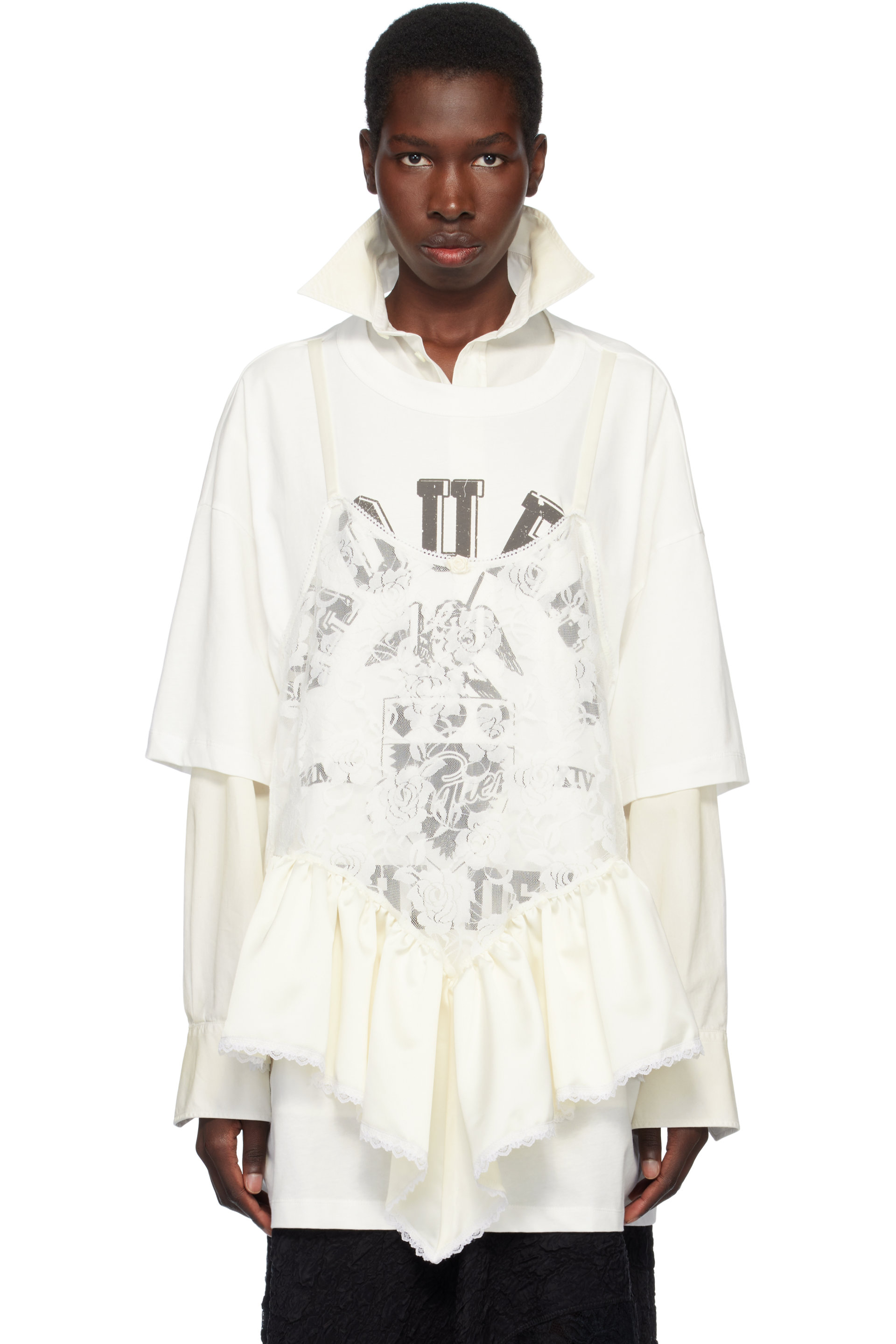 VAQUERA - Off-White Teddy T-shirt