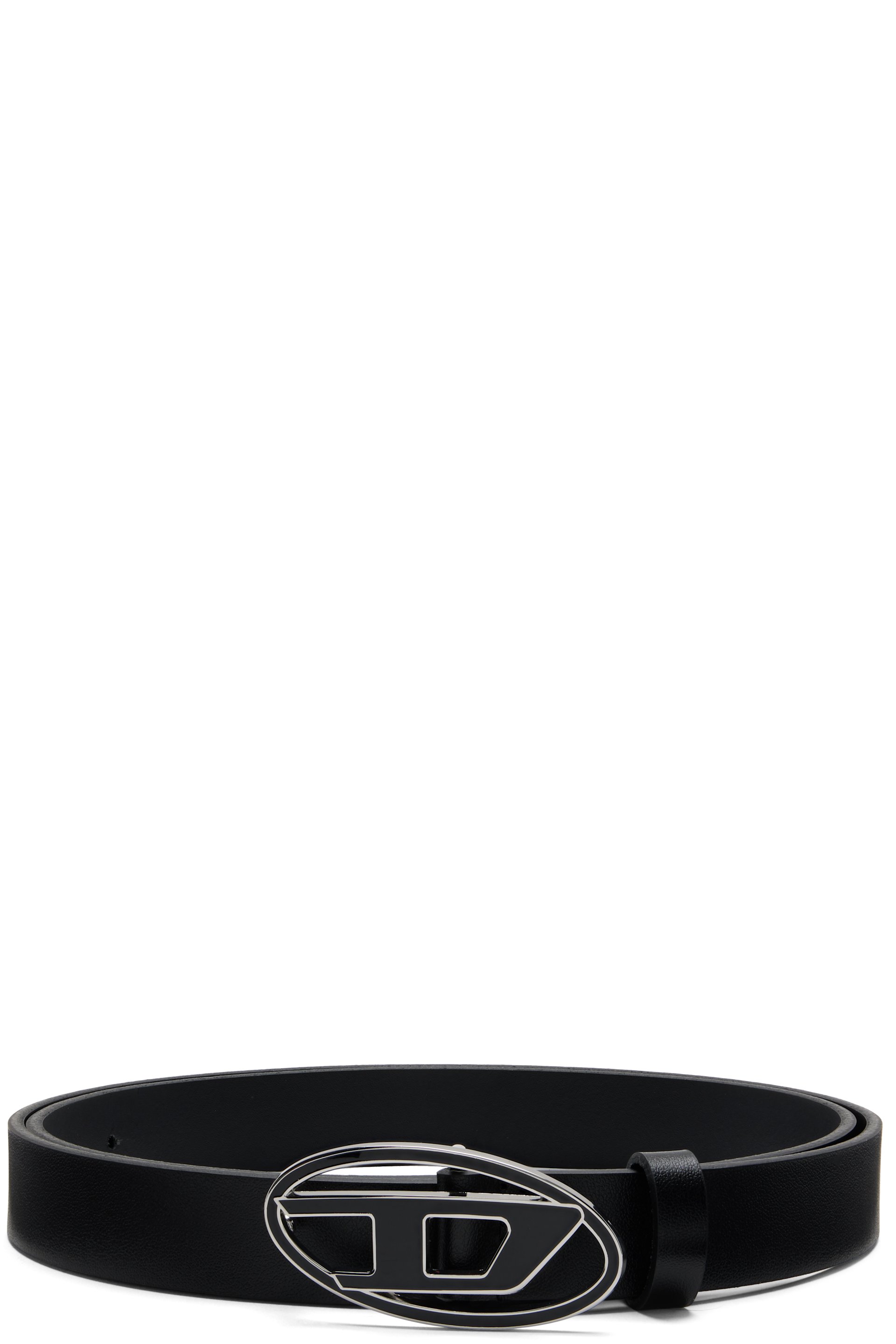 Diesel - Ceinture de 2,5 cm noire à logo 1DR