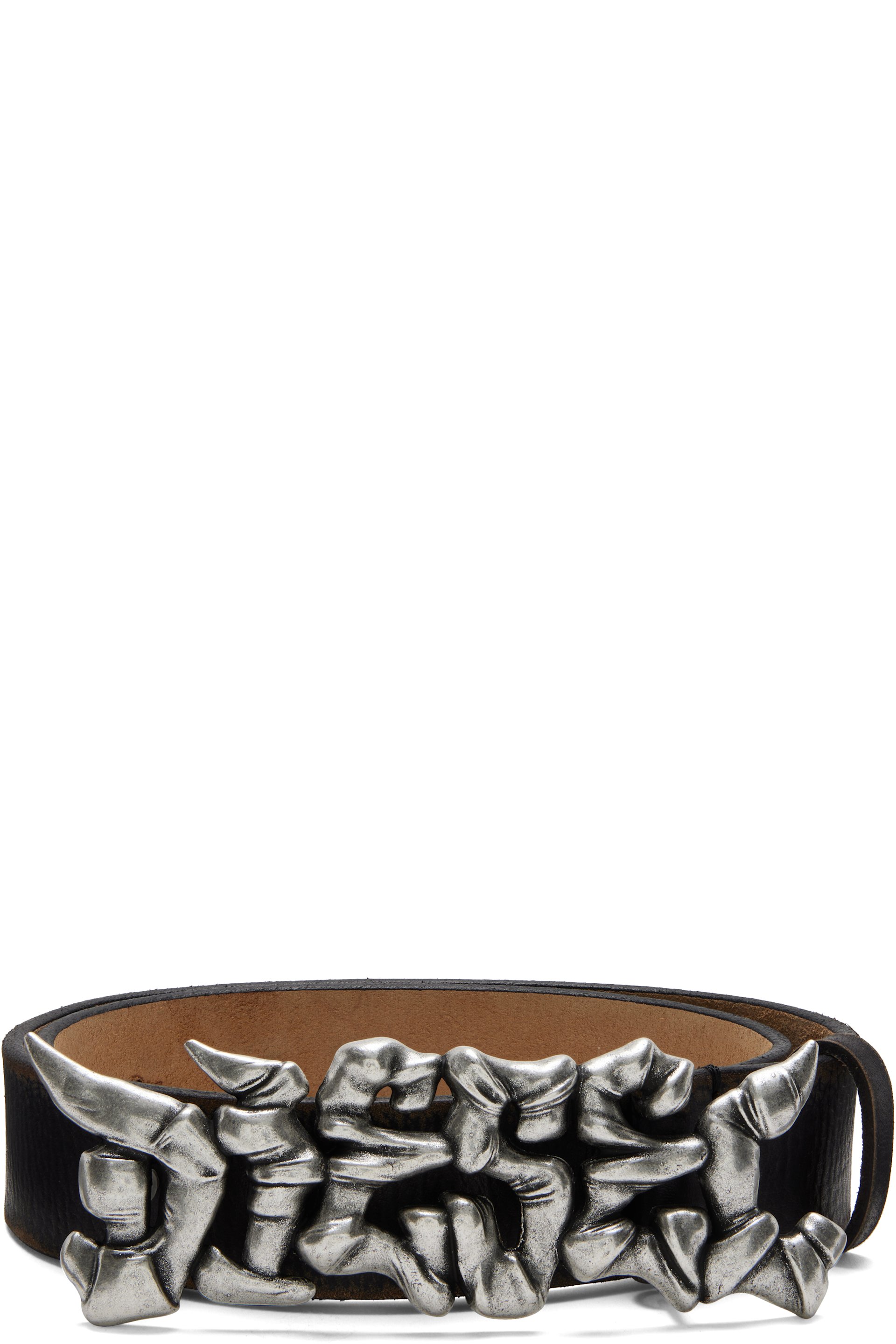 Diesel - Ceinture brune à ferrure à logo