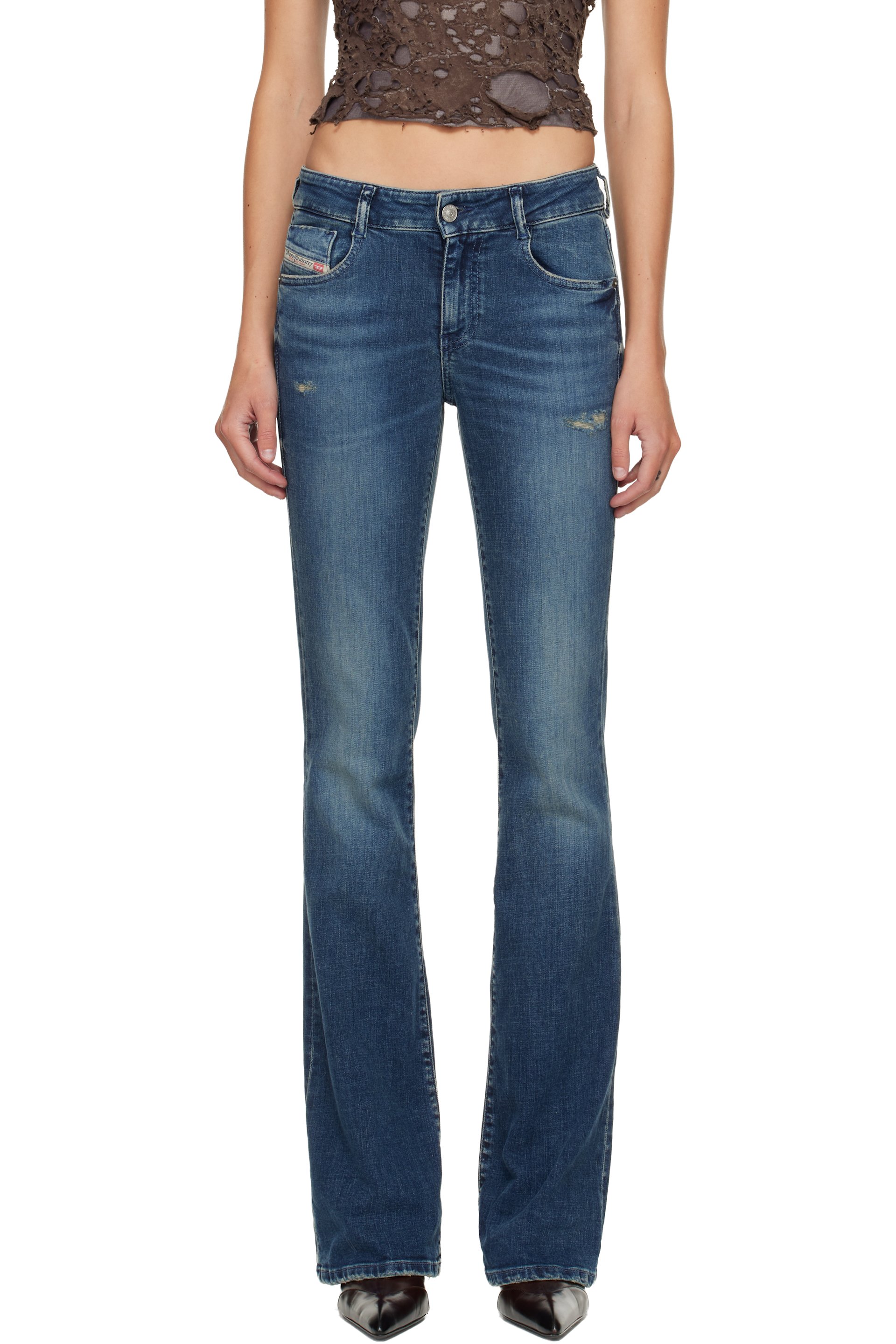 Diesel - Jean semi-évasé 1969 Ebbey bleu