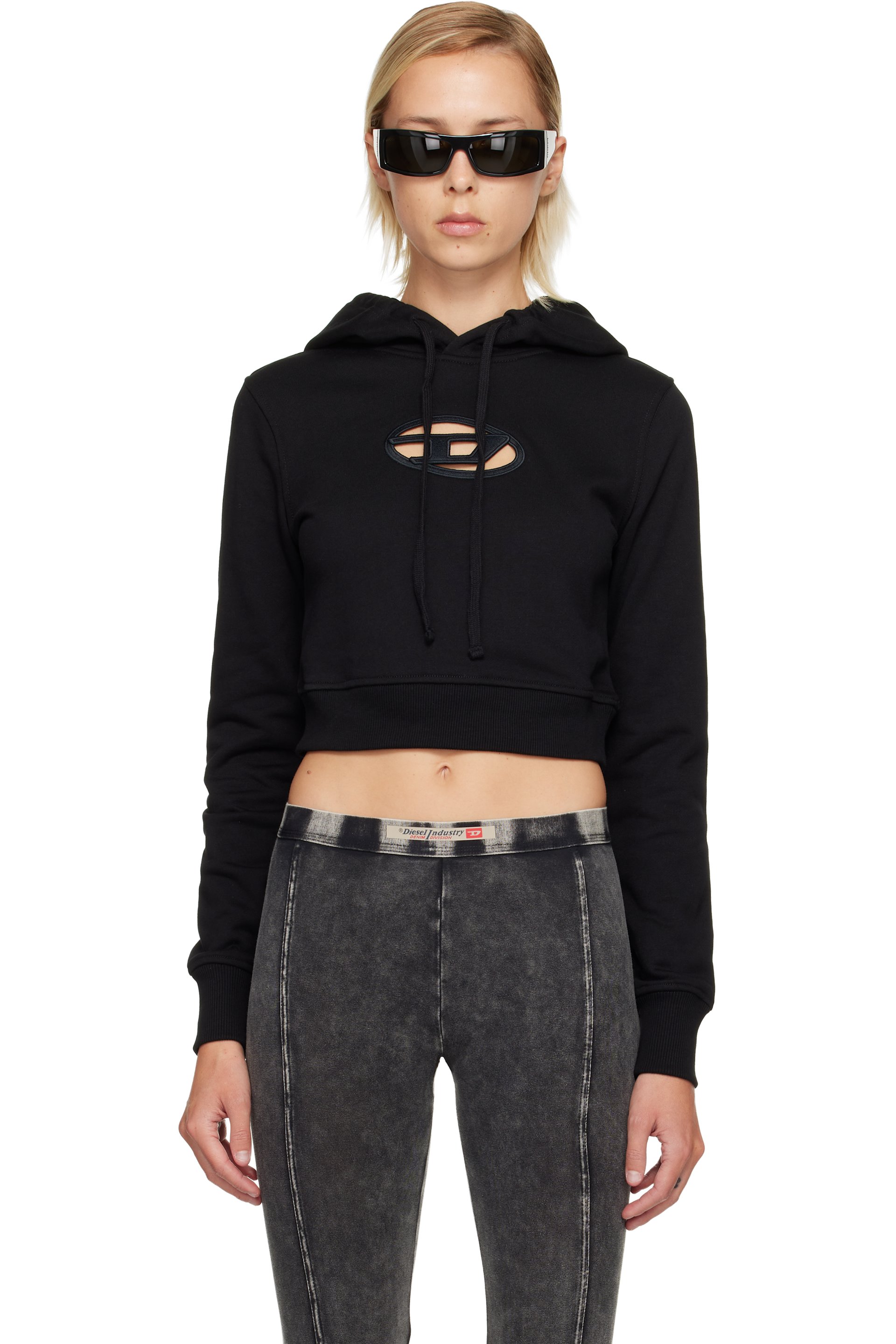 Diesel - Pull à capuche F-Slimmy noir