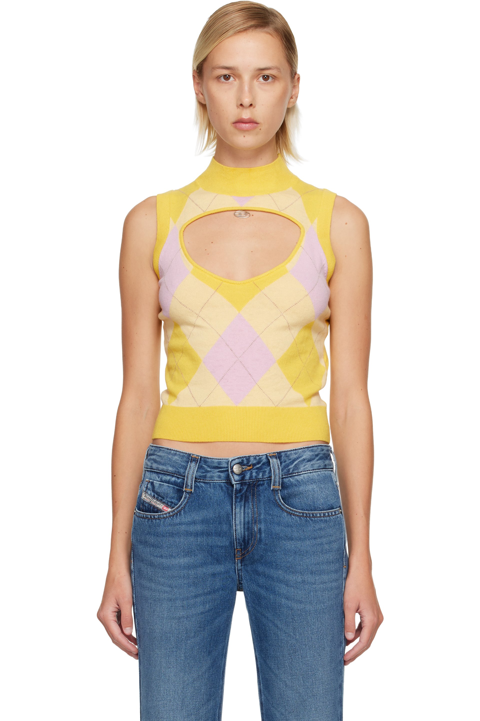 Diesel - Gilet Romko-Sl jaune