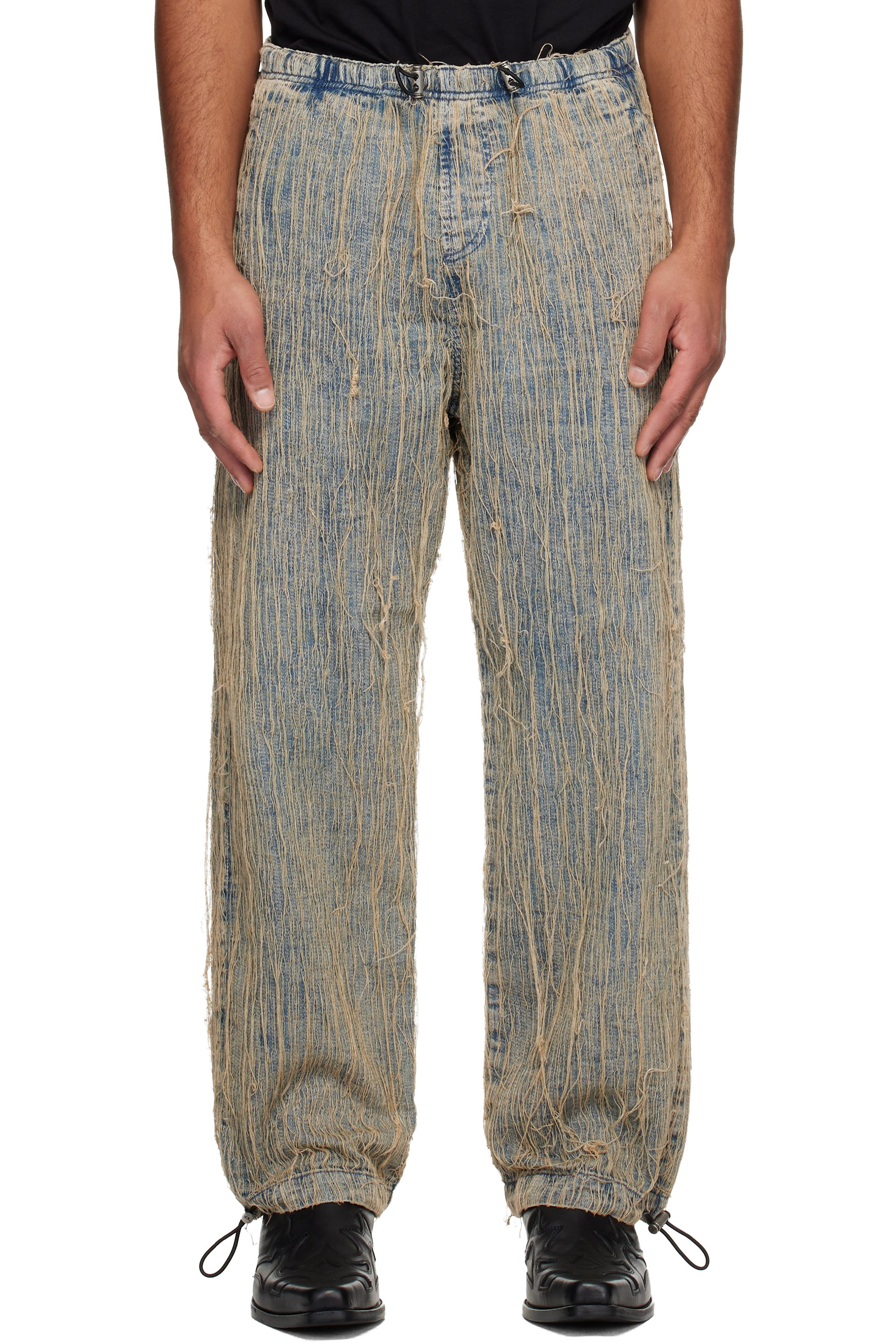 Diesel - Blue Relaxed D-Martial 0cmbz Jeans