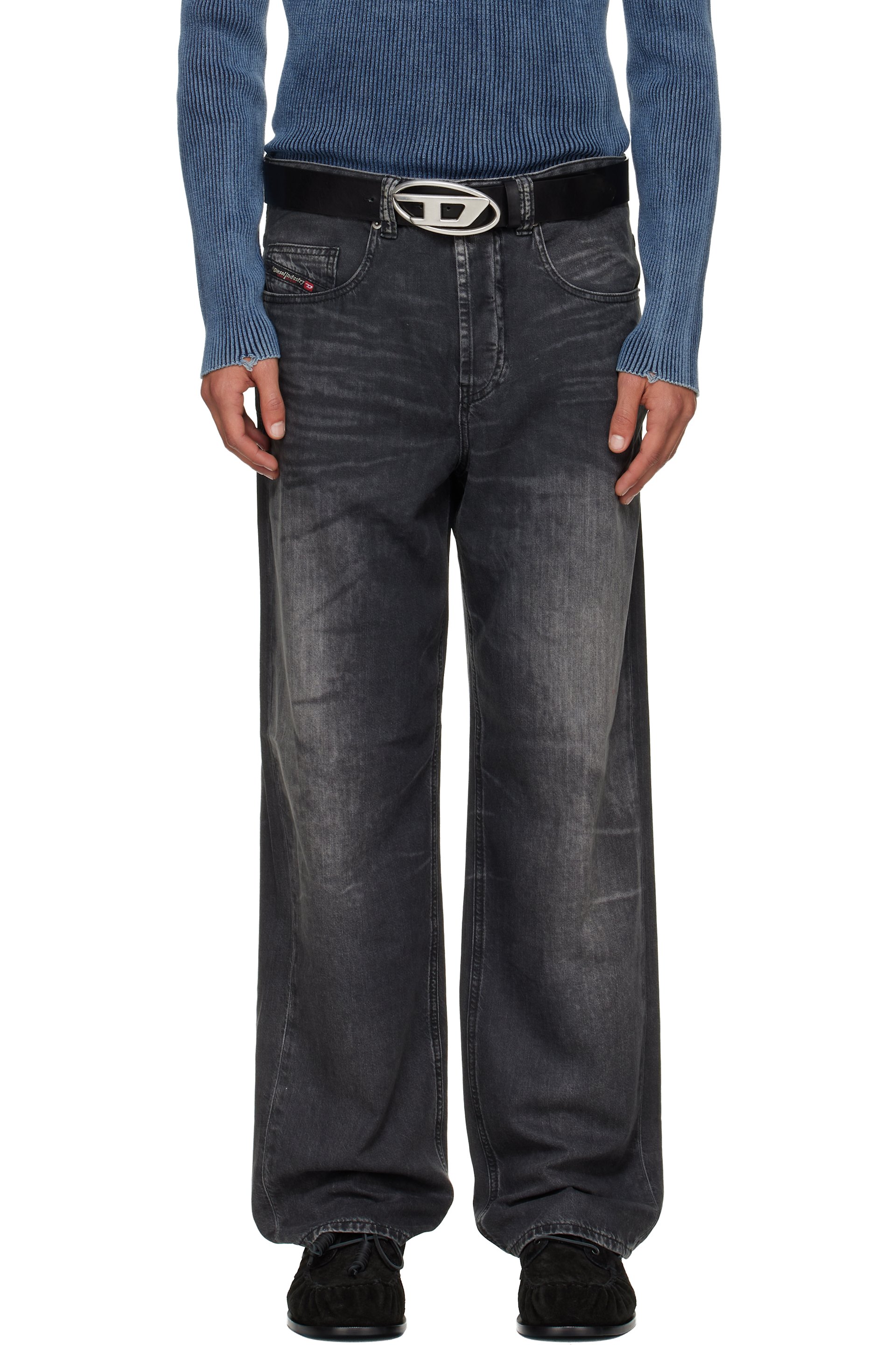 Diesel - Black Relaxed 2001 D-Macro-S5 Jeans