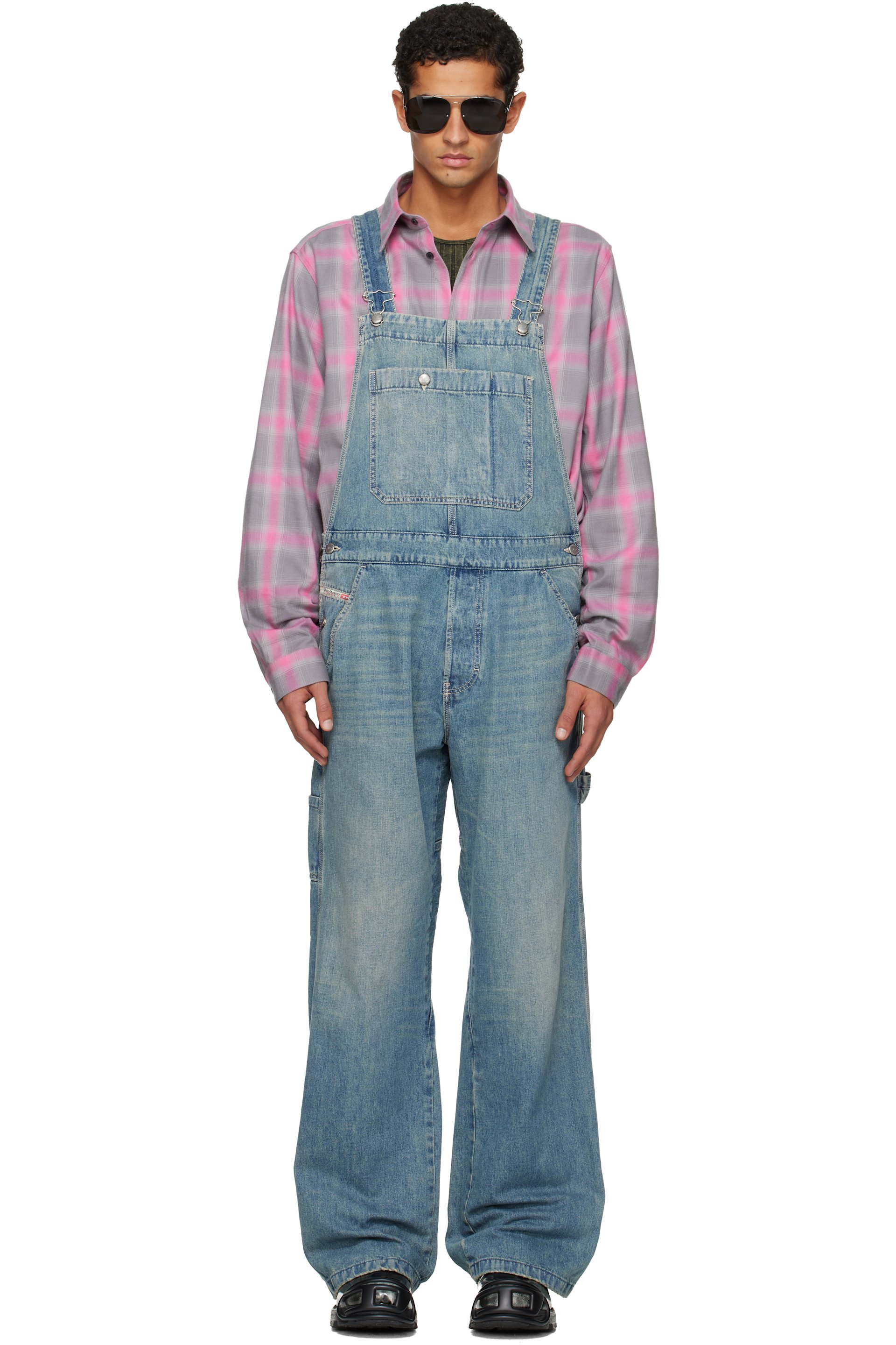 Diesel - Blue D-Framu-U Denim Overalls