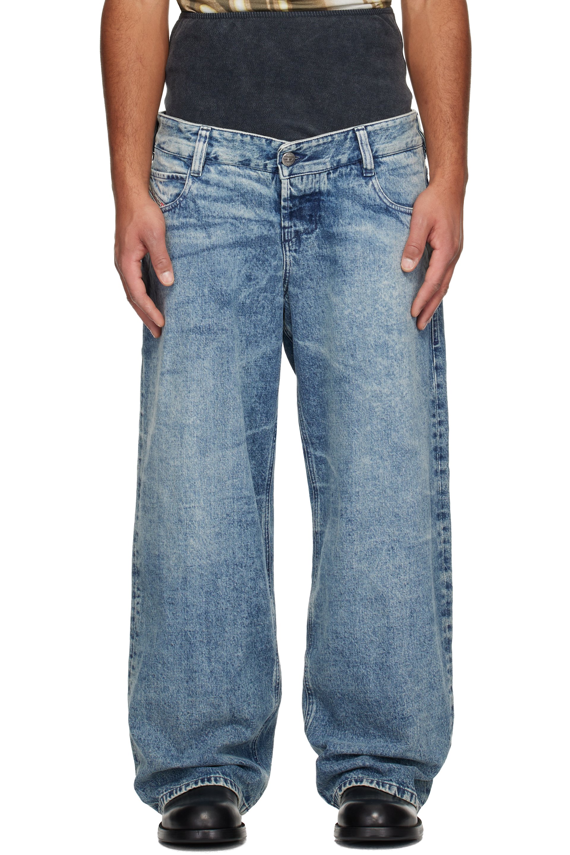 Diesel - Blue D-Eni-M-Fsh3 Jeans