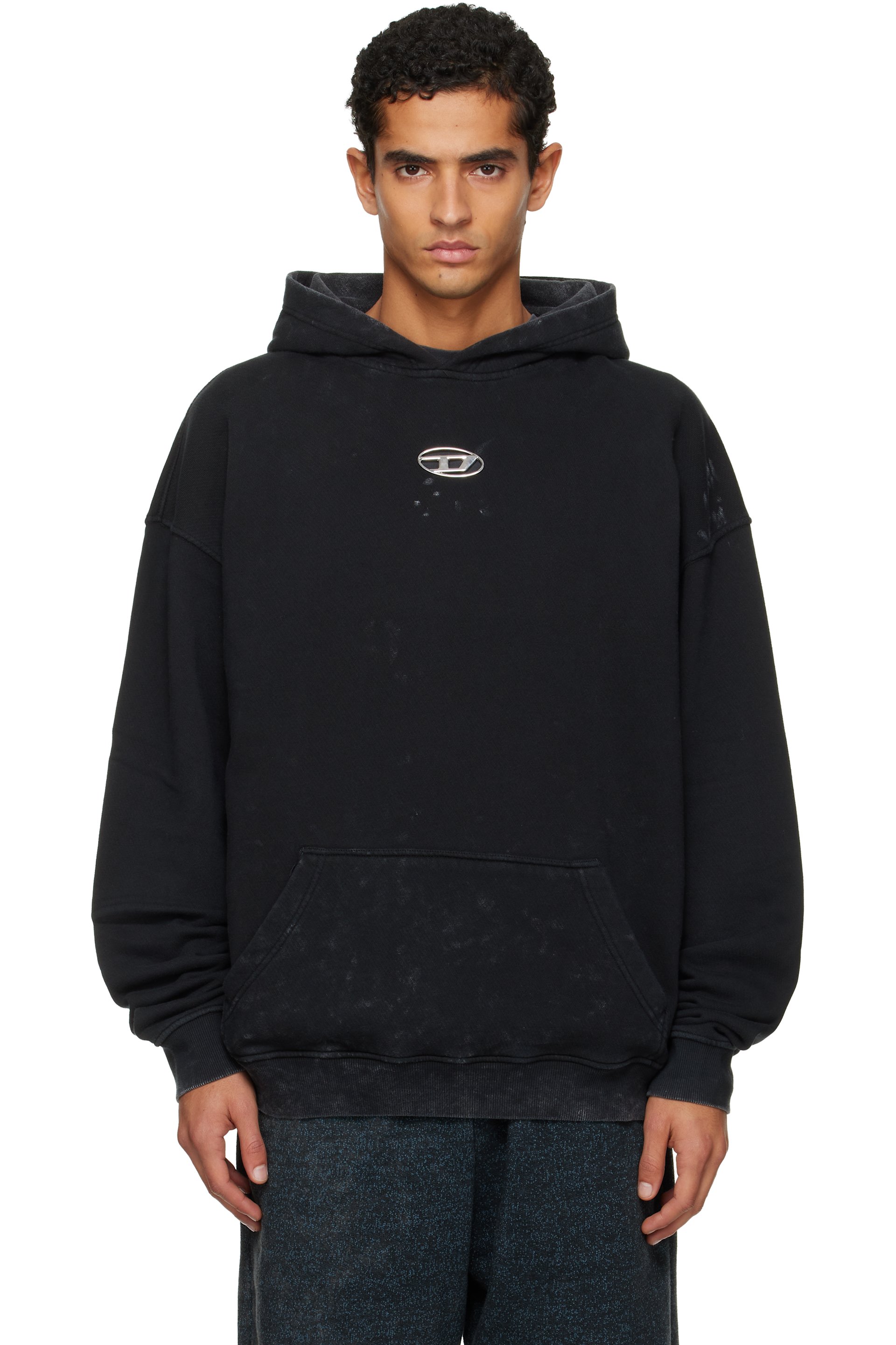 Diesel - Black S-Boxt-Hood-T10 Hoodie