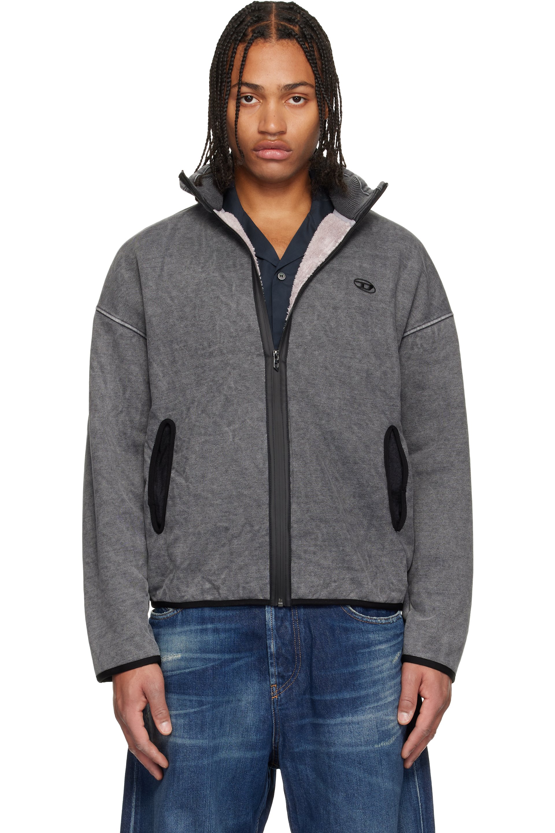 Diesel - Gray S-Baty-New Track Jacket
