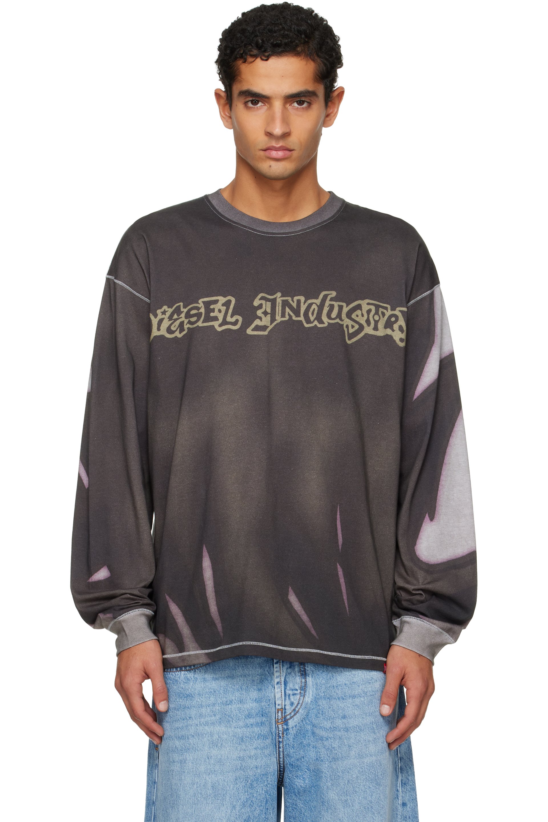 Diesel - Gray T-Boxt-Ls-Show-V3 T-shirt