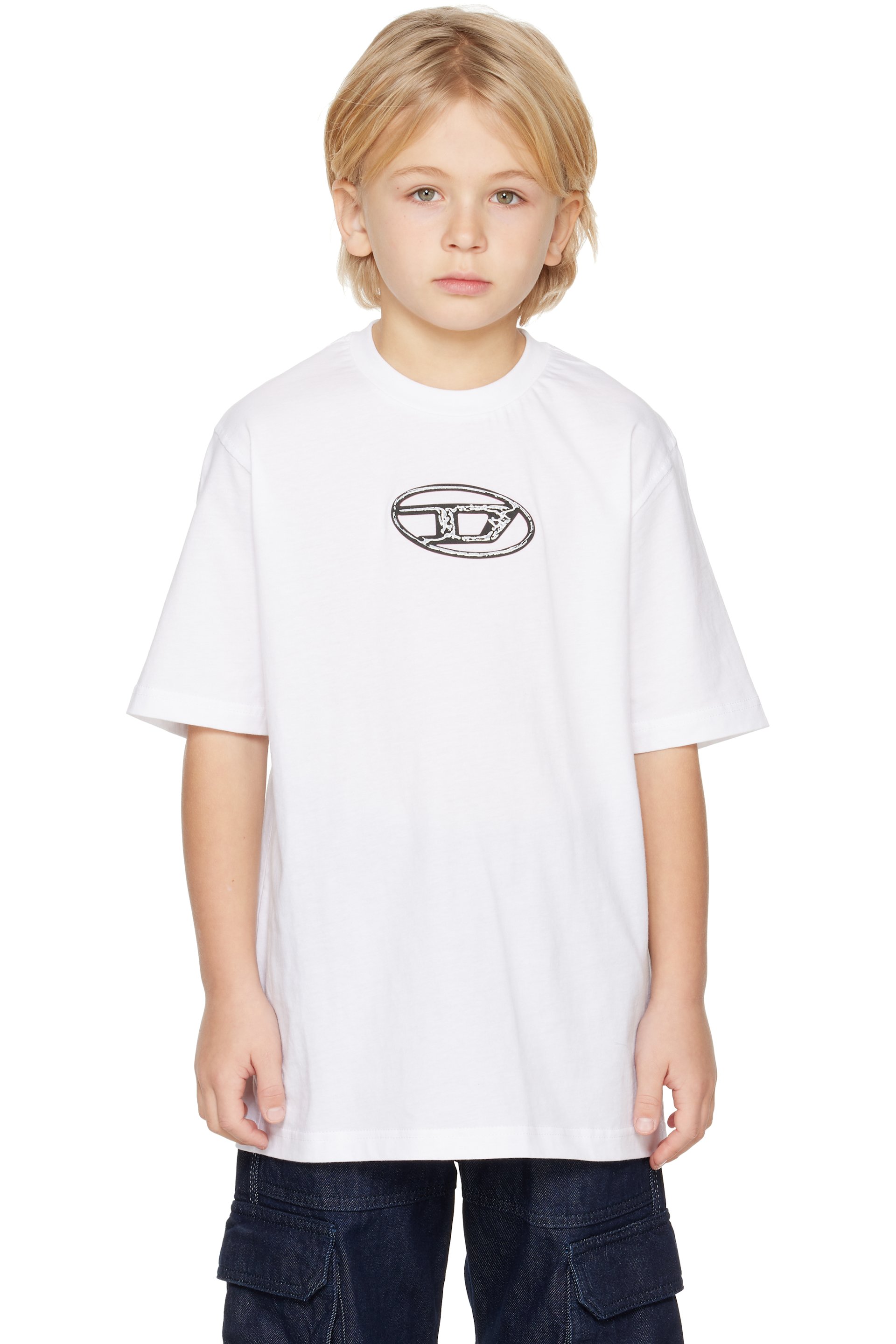 Diesel - Kids White Treden Over T-shirt