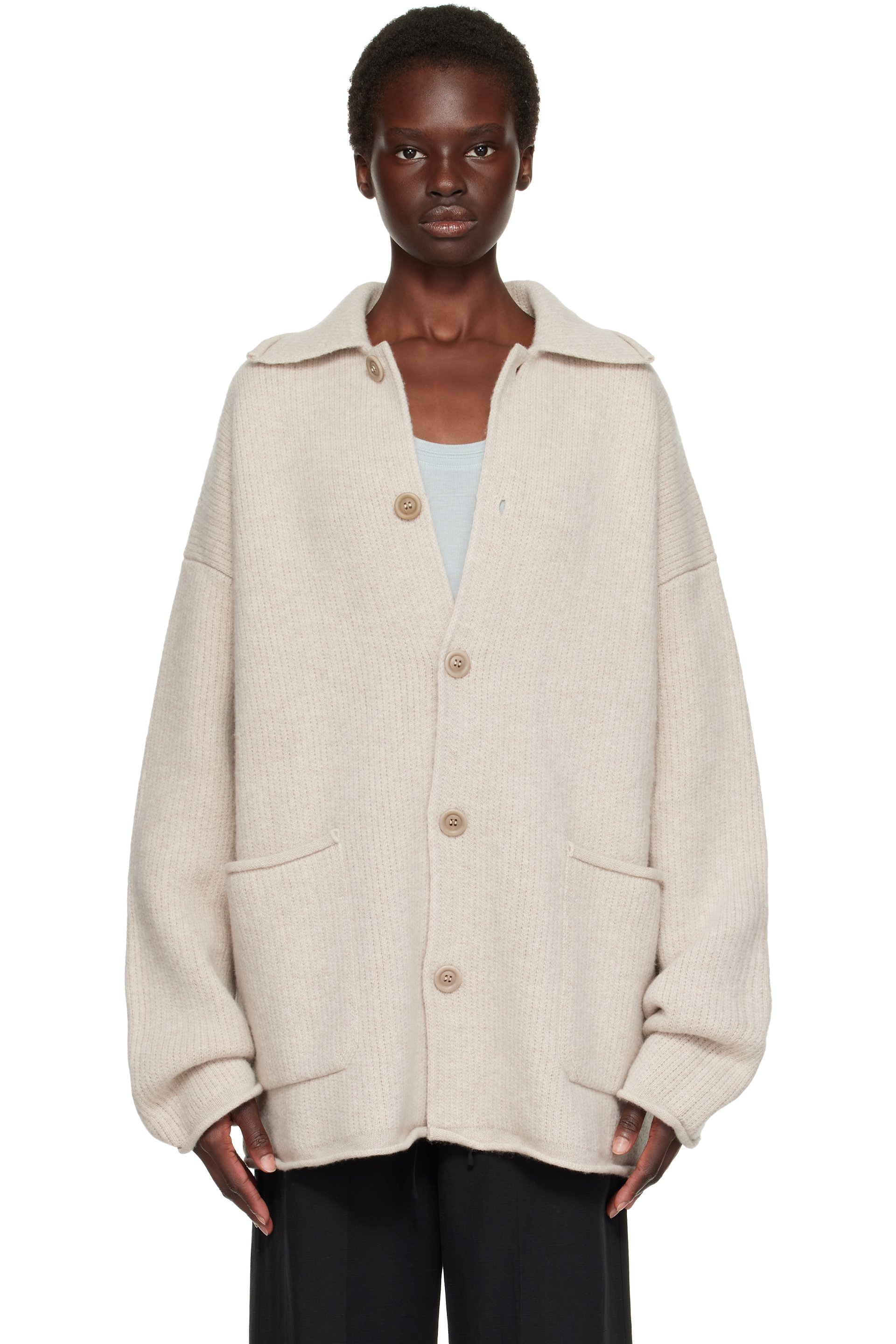 CASEY CASEY - Cardigan Rove gris