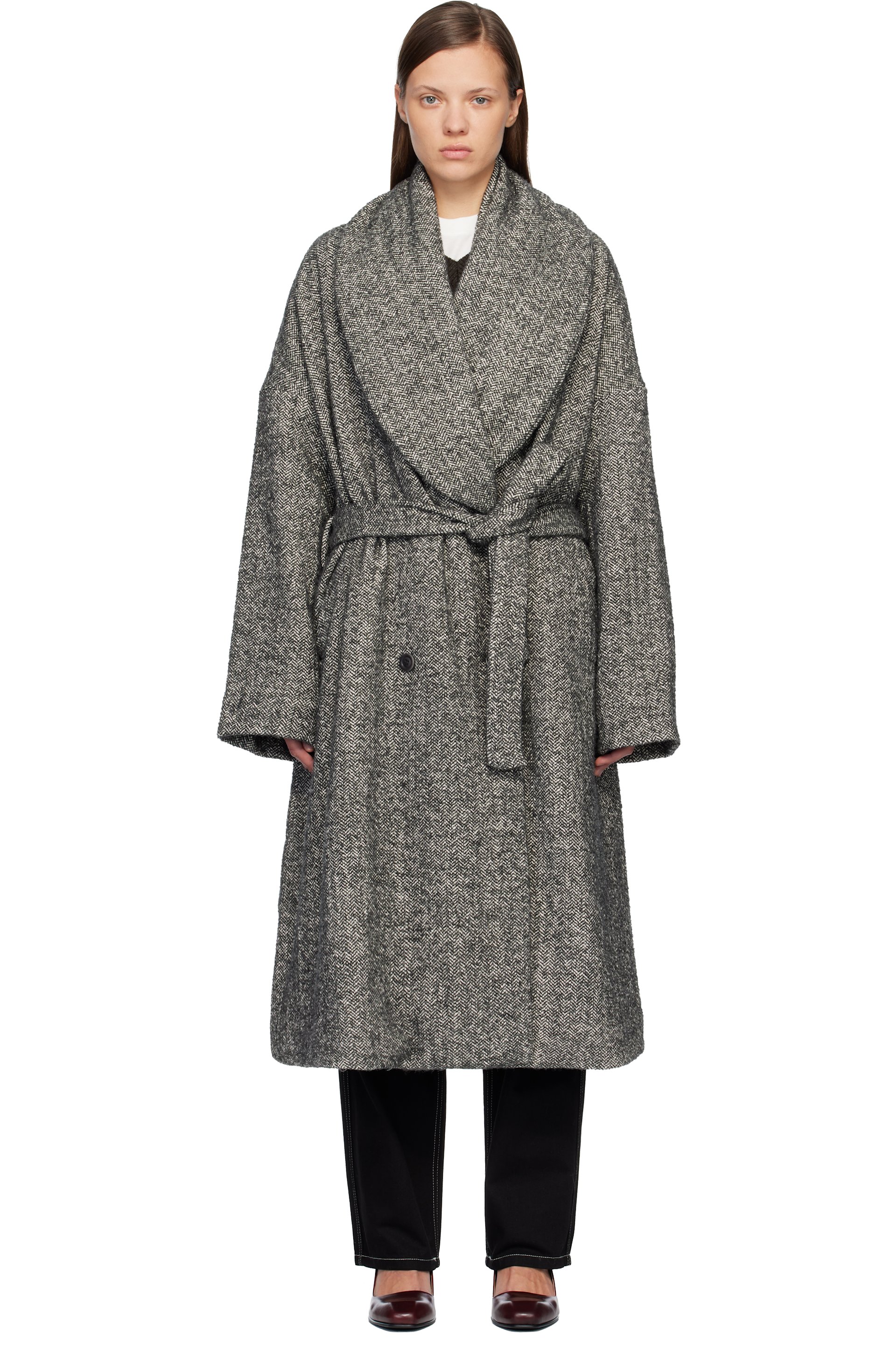 CASEY CASEY - Gray Great Coat
