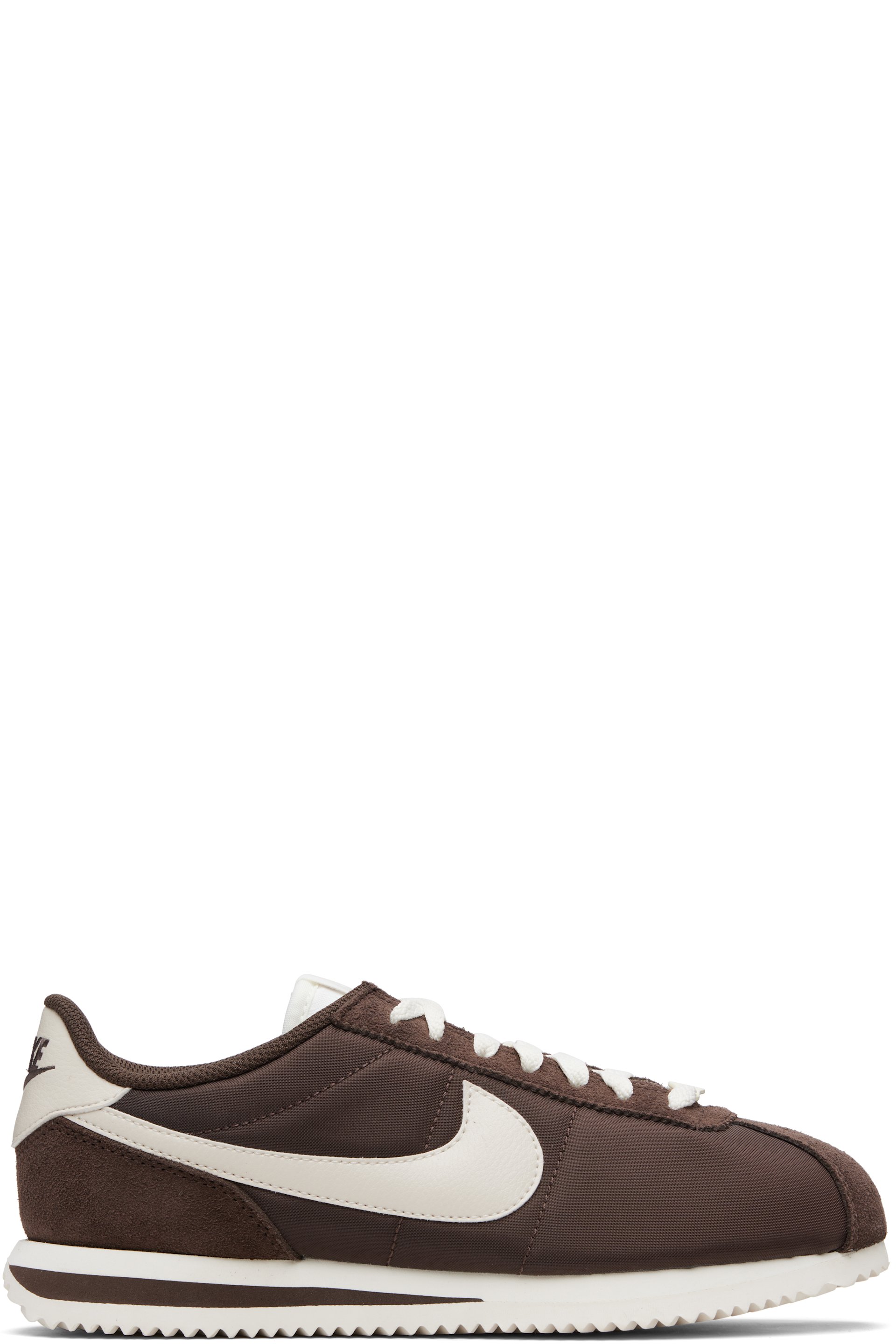 Nike - Baskets Cortez brunes en canevas