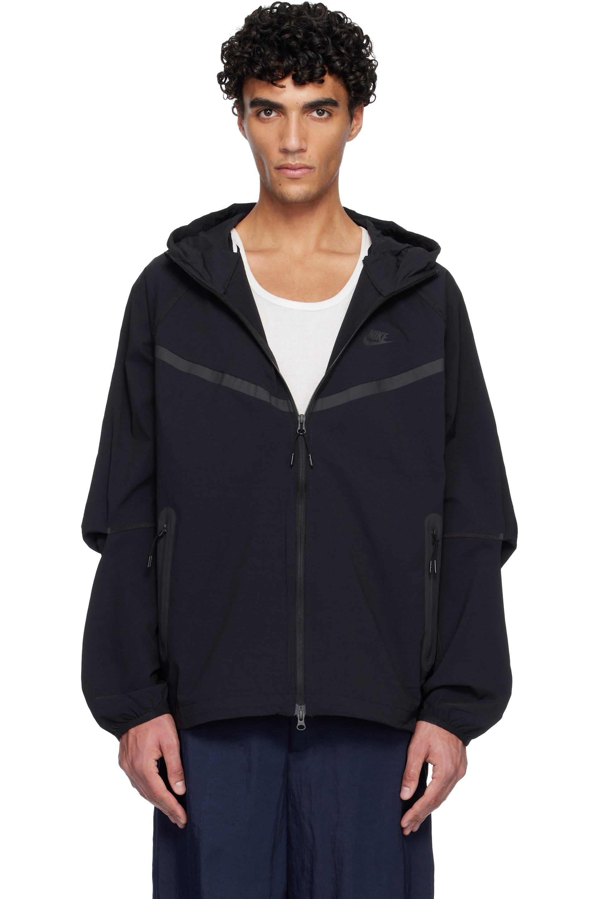 Nike - Black Nike Tech Woven Jacket
