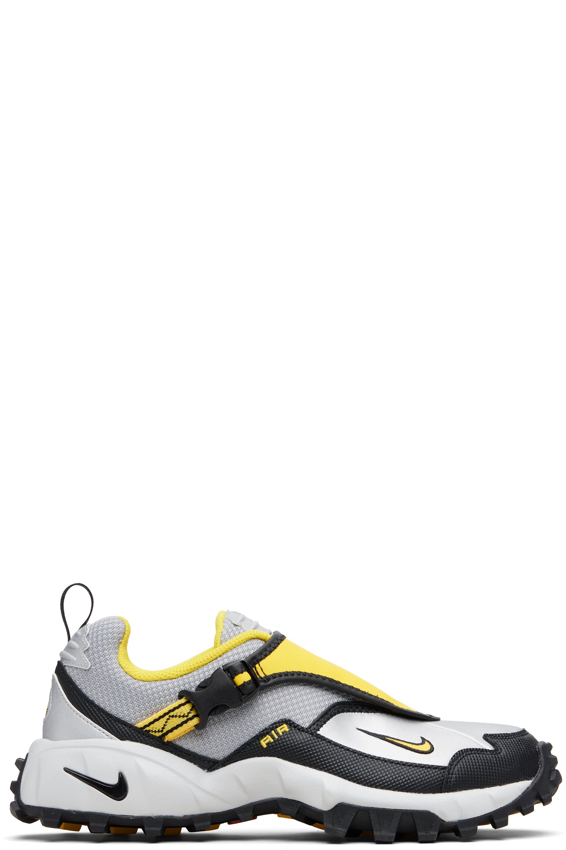 Nike - Baskets Phassad argenté et jaune à logo ACG