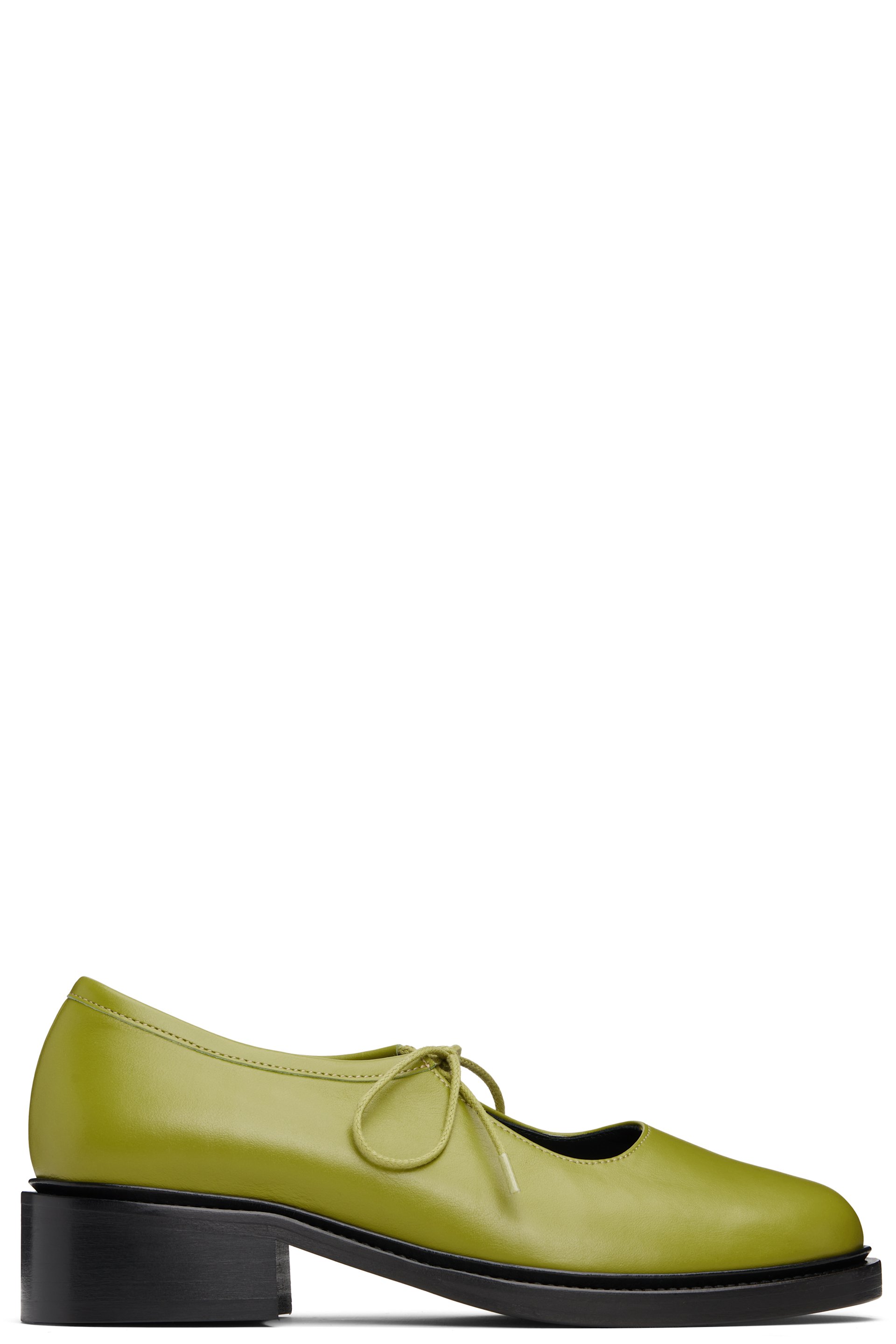 Nicole Saldaña - SSENSE Exclusive Green Fabiana Loafers