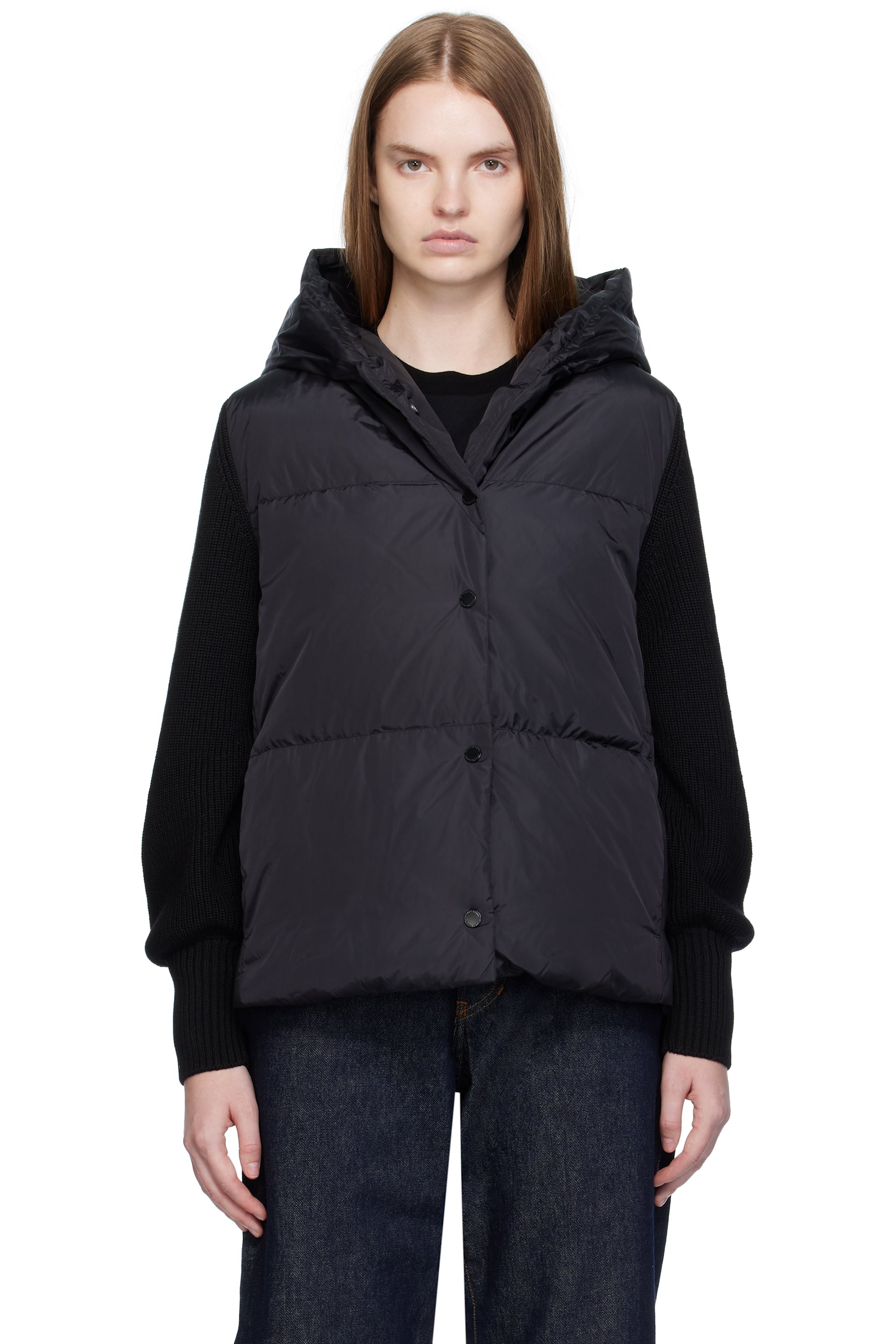 Canada Goose - Black HyBridge Astoria Knit Down Jacket