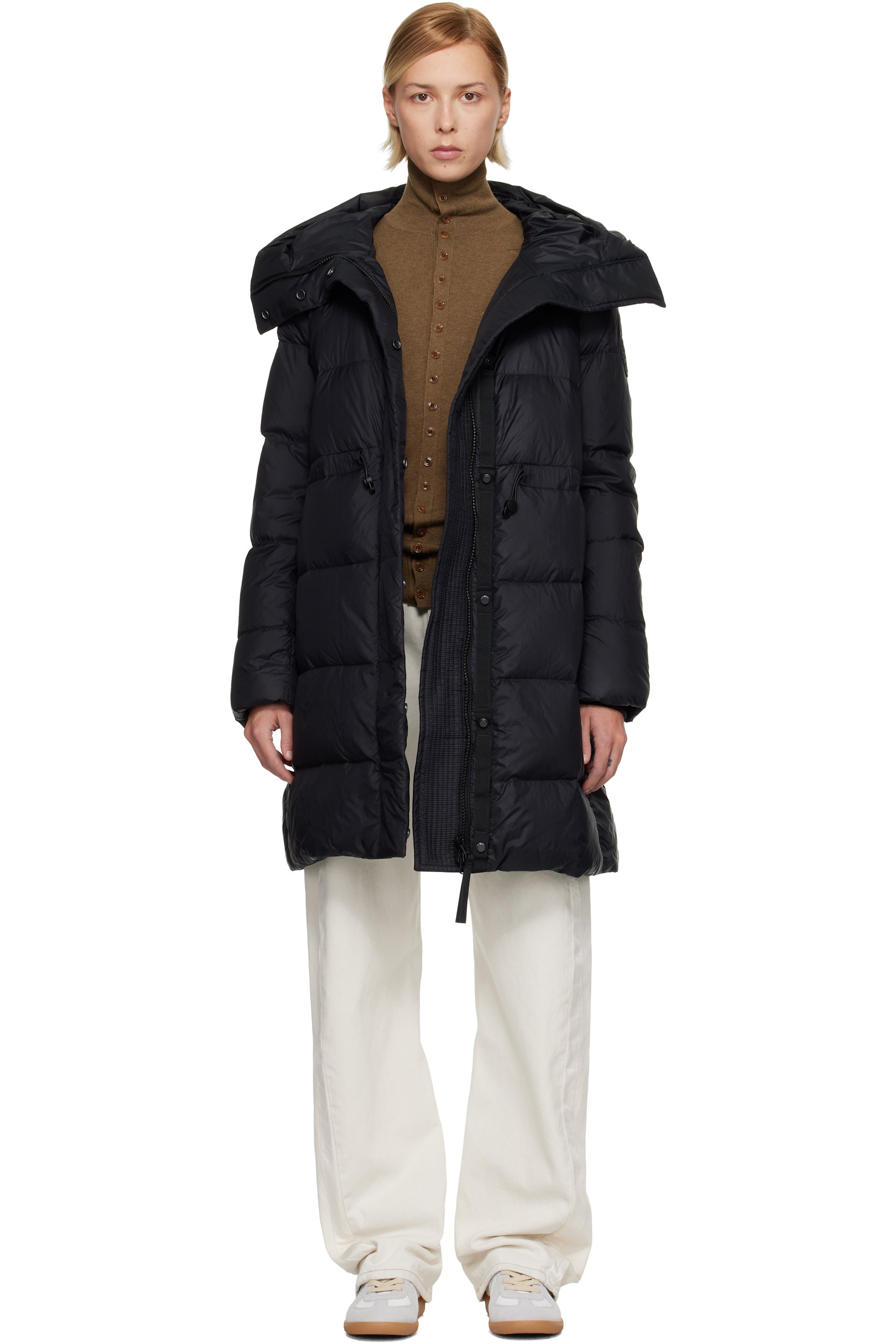 Canada Goose - Black 'Tonal Label' Montgomery Down Coat