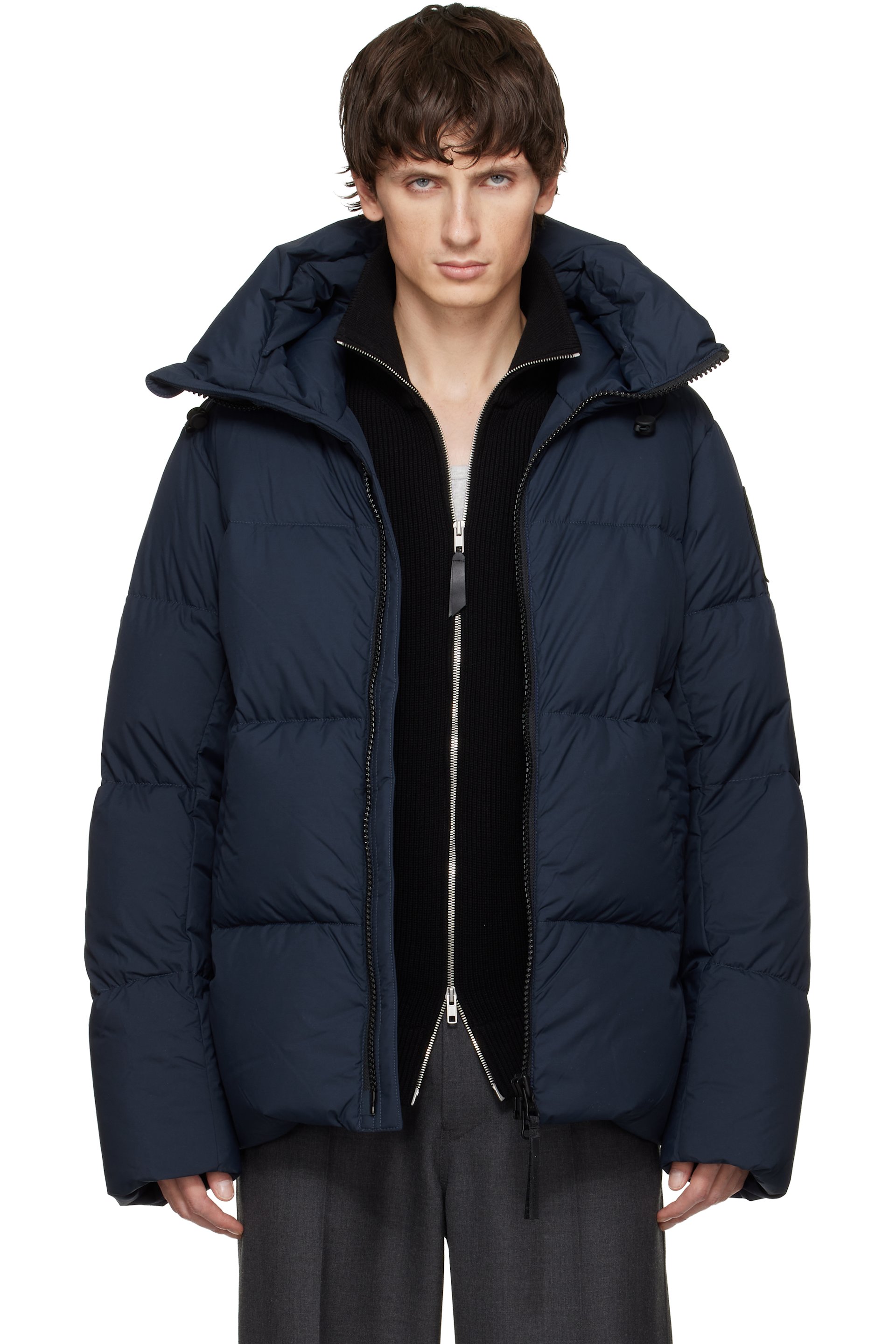 Canada Goose - Navy 'Black Label' Crofton Puffer EnduraLuxe Down Jacket