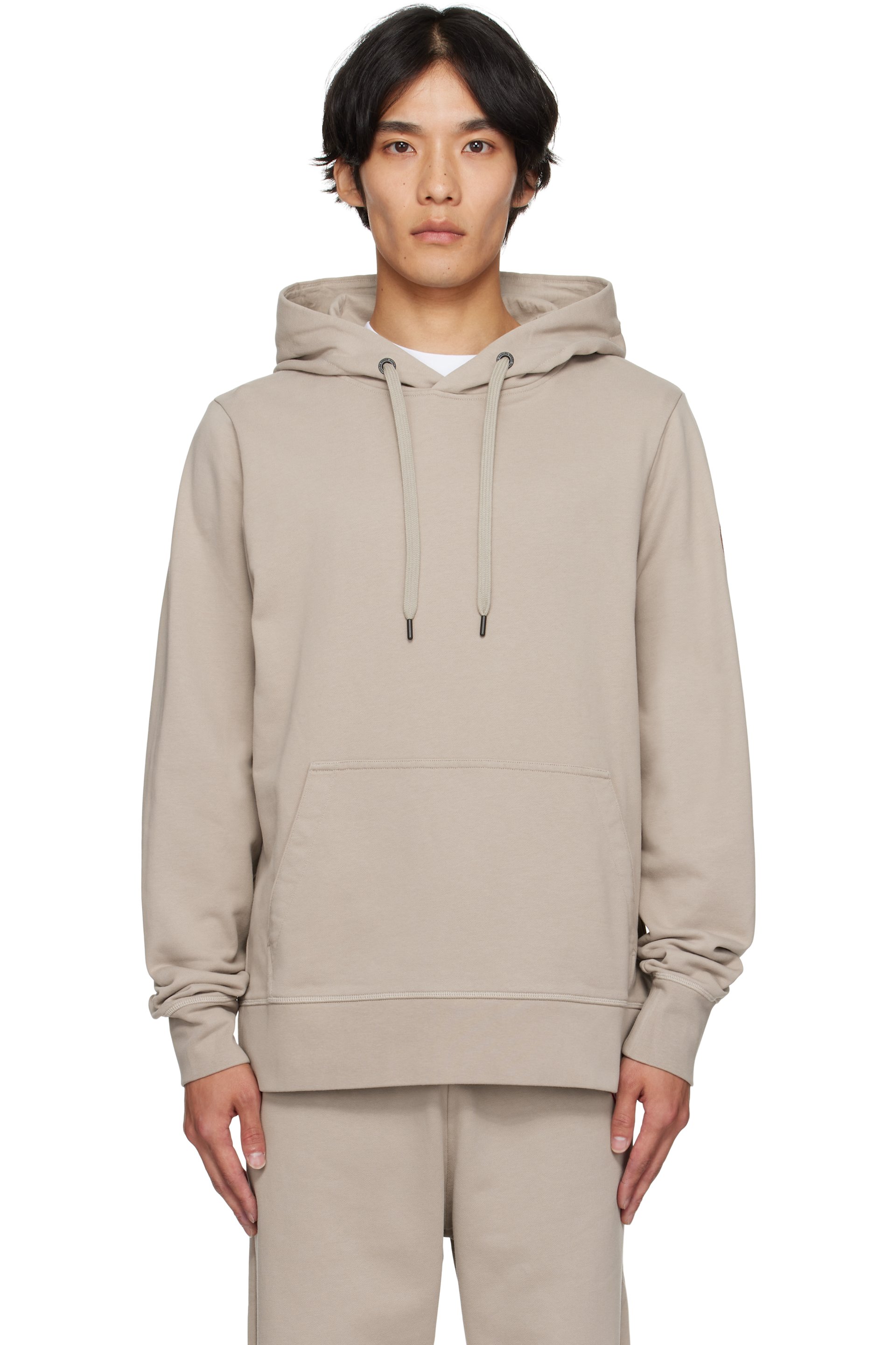 Canada Goose - Gray Sleeve Logo Hoodie