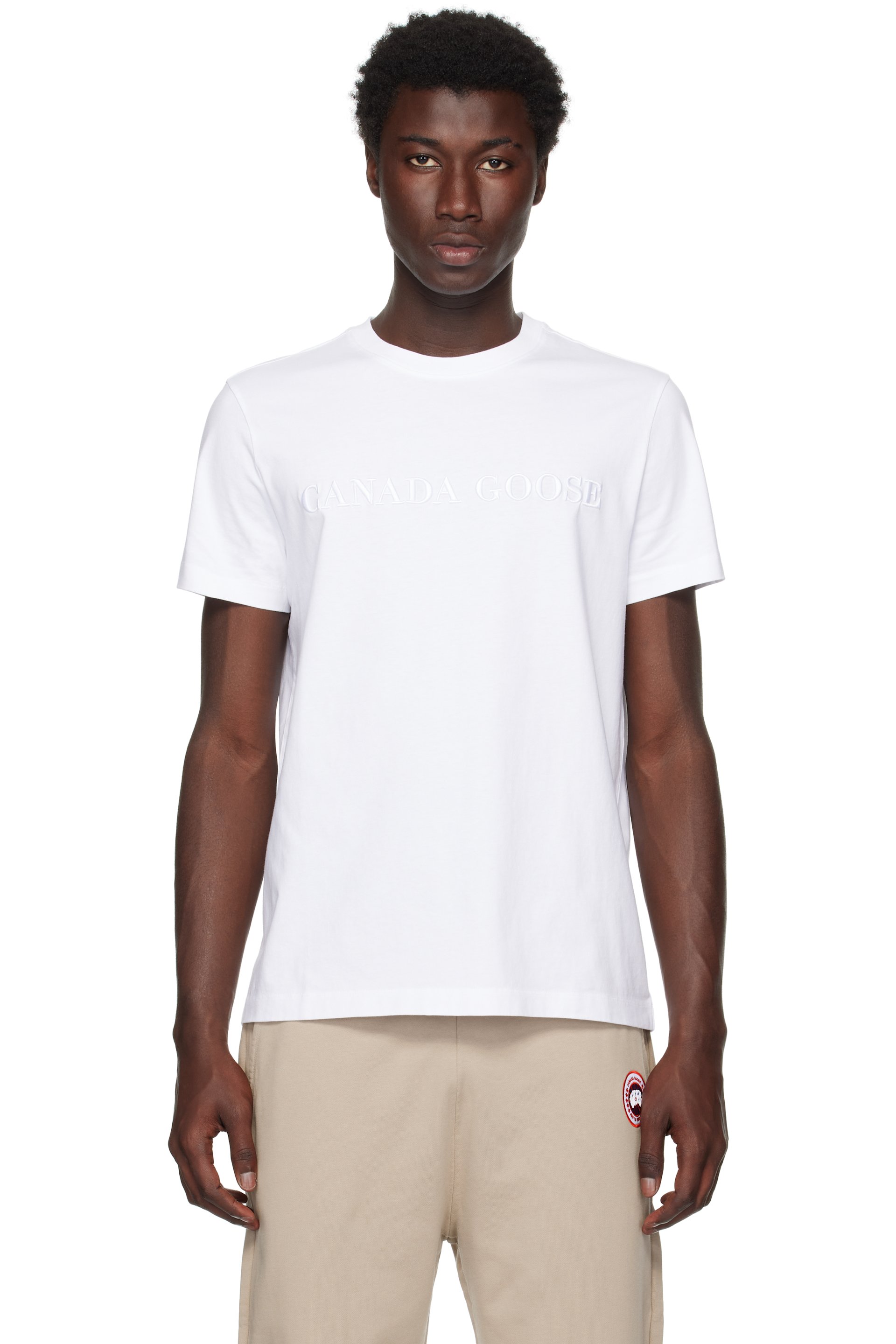 Canada Goose - White Emerson Crewneck T-shirt