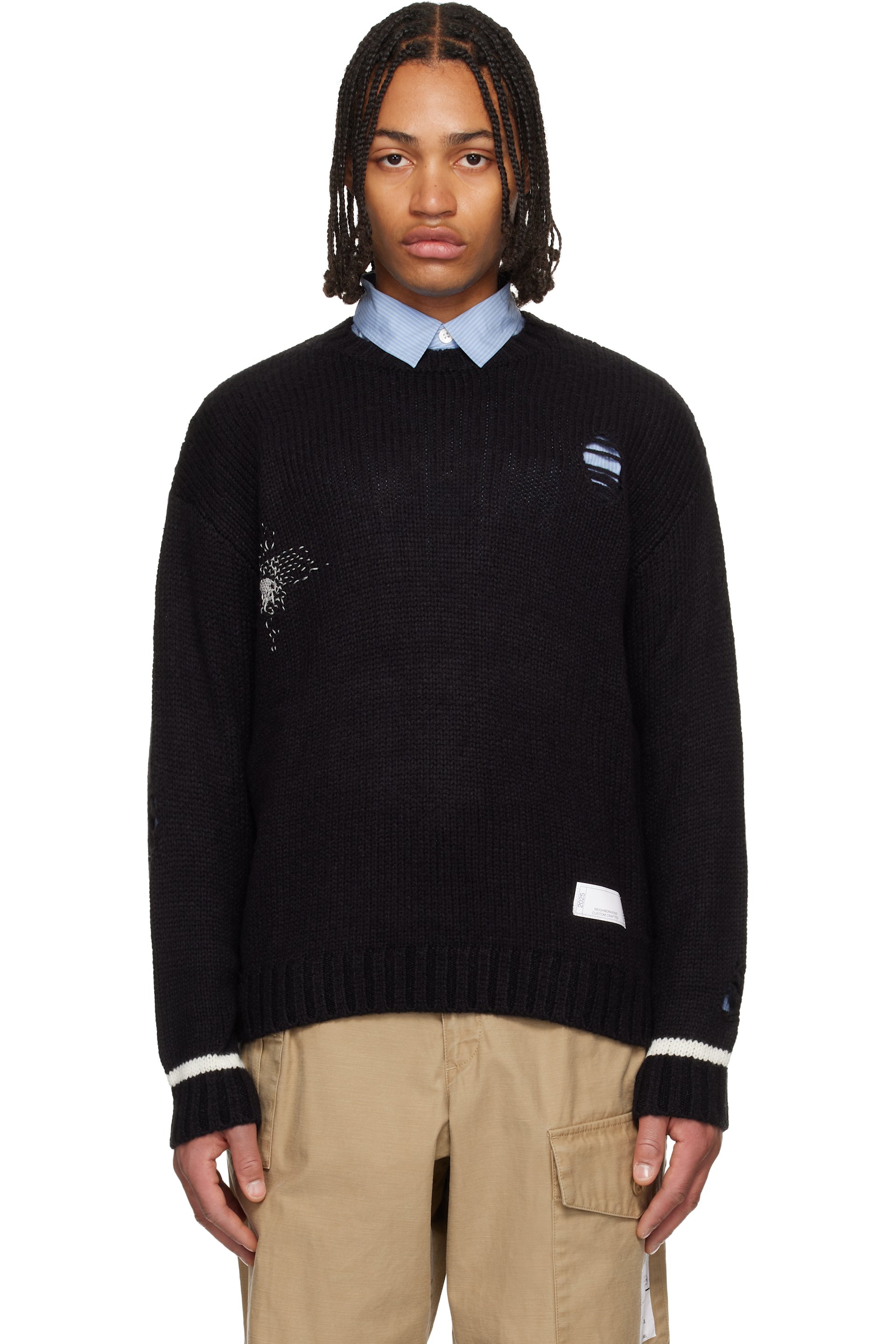 Neighborhood - Black Crewneck Sweater