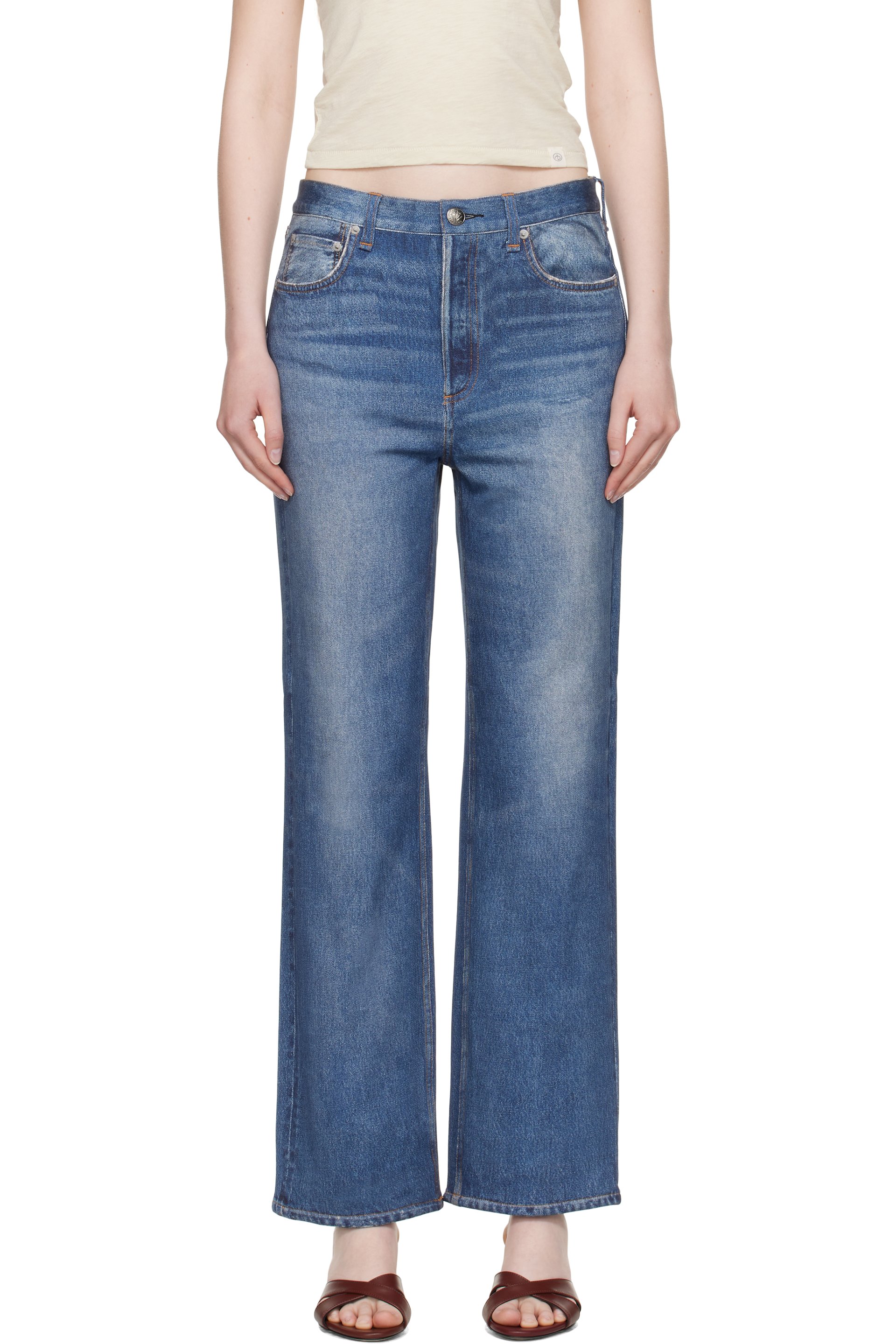 rag & bone - Blue Miramar Shea Ankle-Length Sweatpants