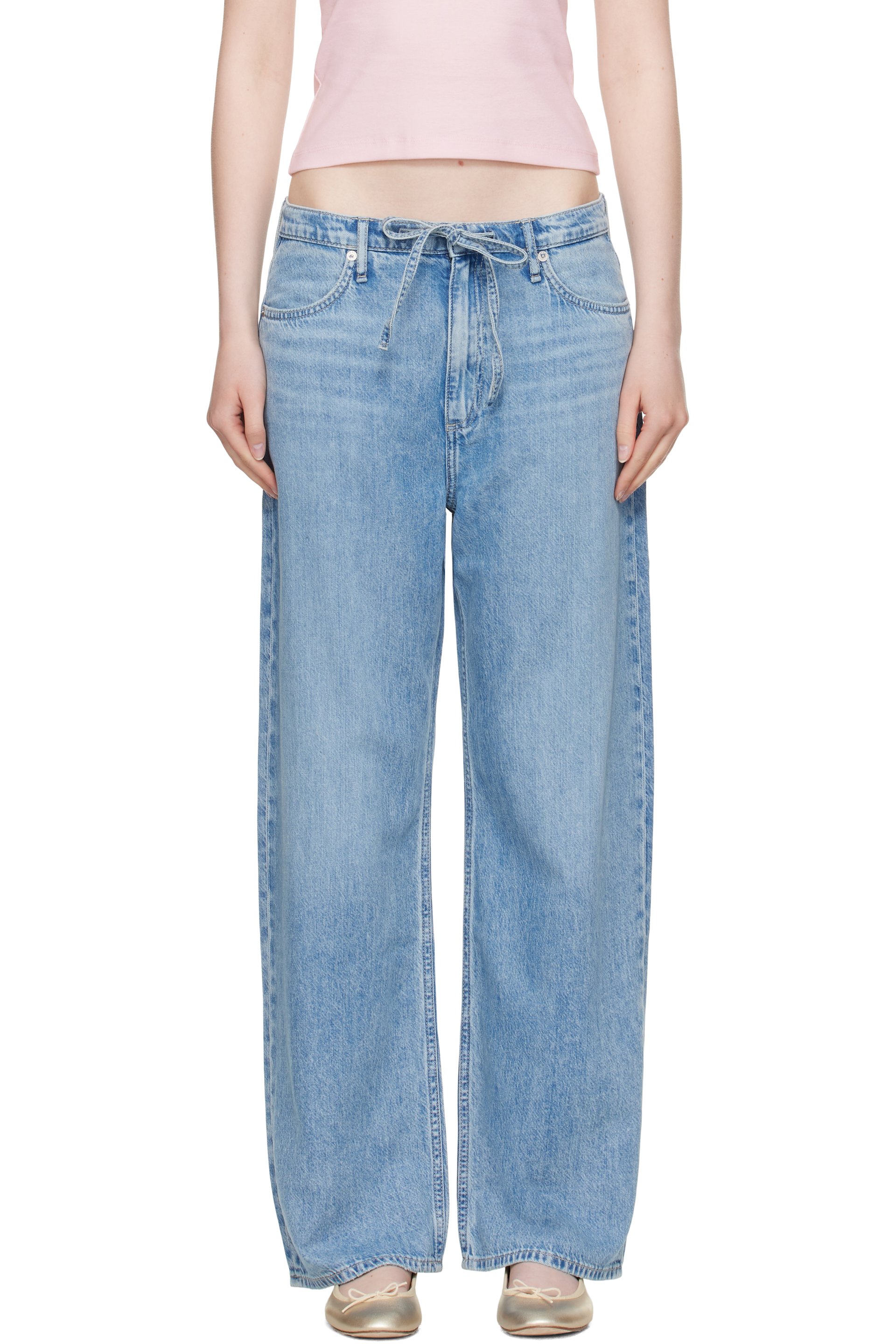 rag & bone - Blue Phoebe Denim Beach Jeans