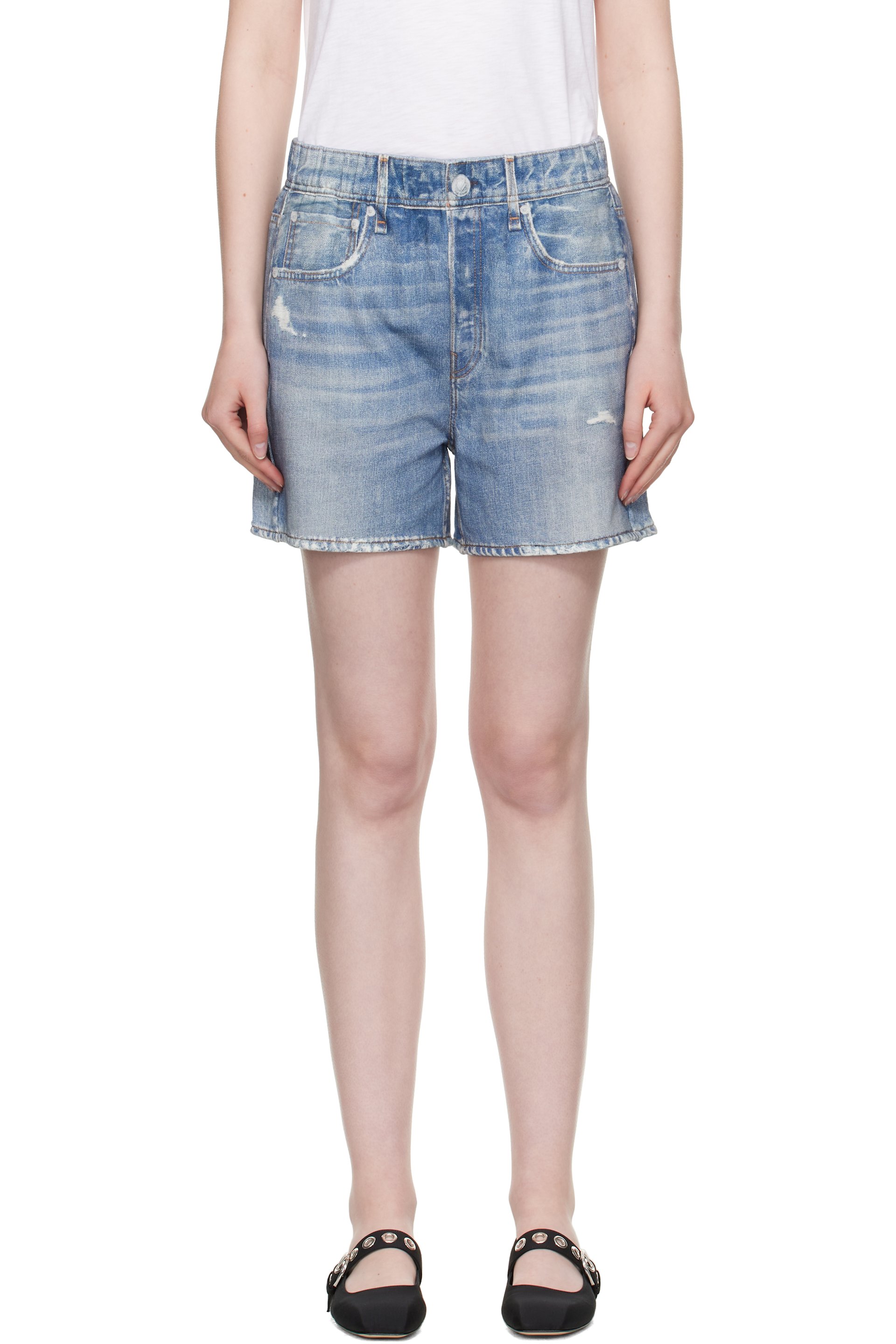 rag & bone - Blue Miramar Terry Walking Shorts