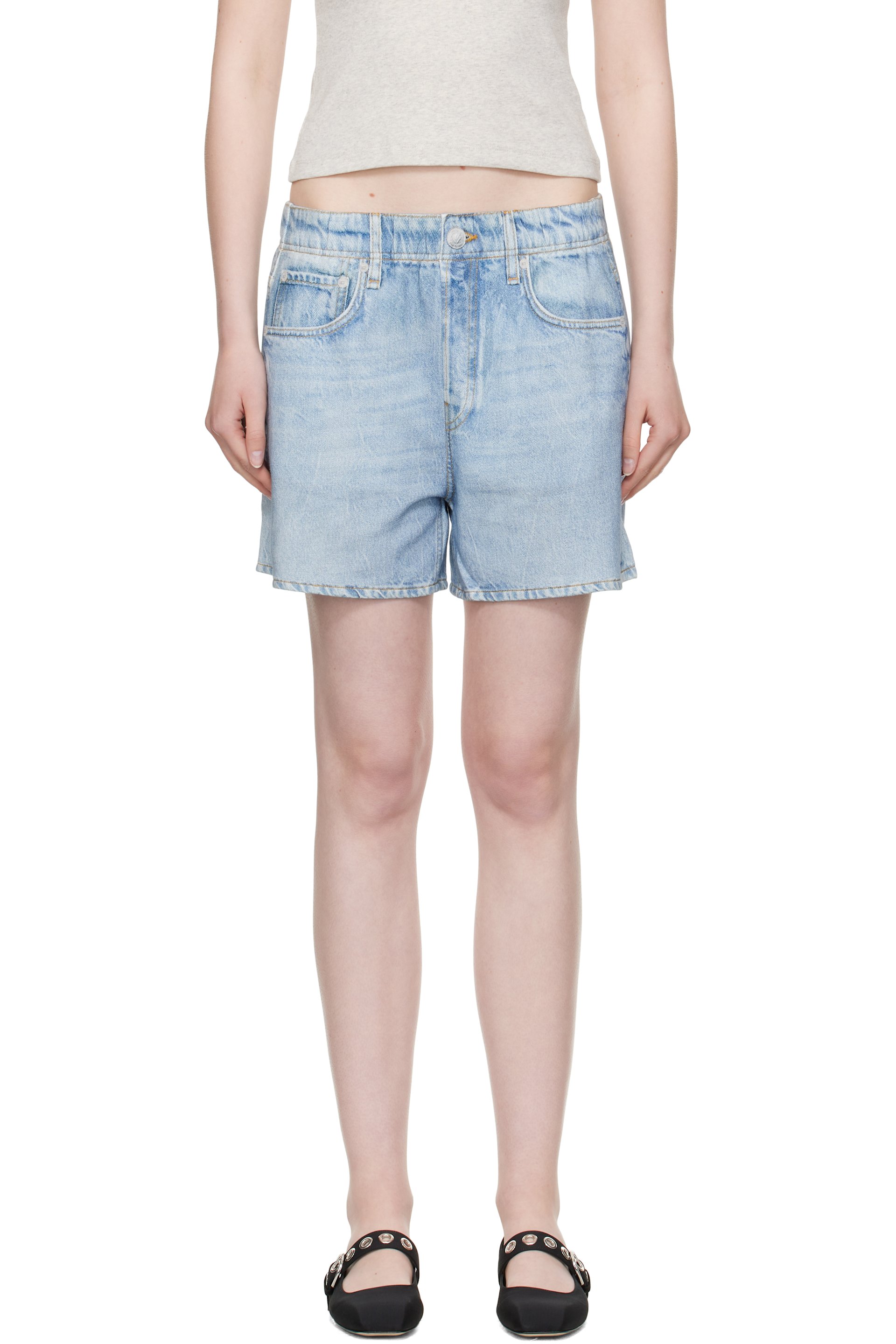 rag & bone - Blue Miramar Terry Walking Shorts