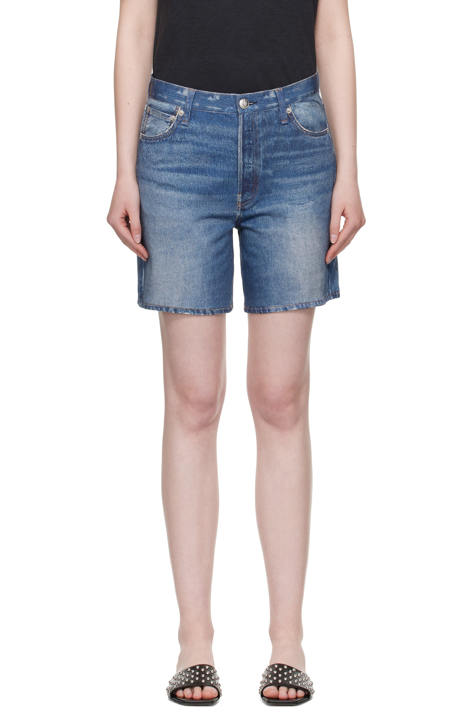 rag & bone - Blue Miramar Kaia Shorts