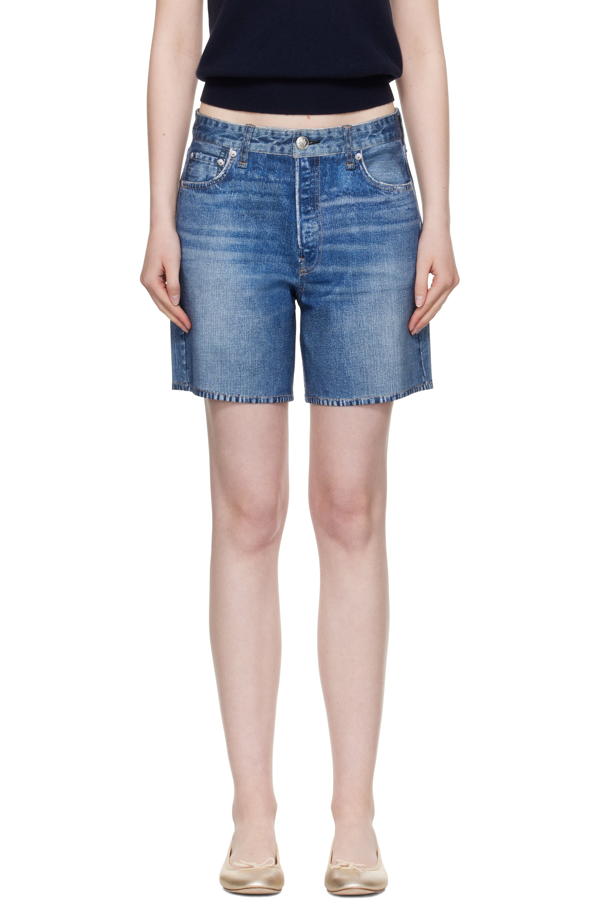 rag & bone - Blue Miramar Kaia Shorts